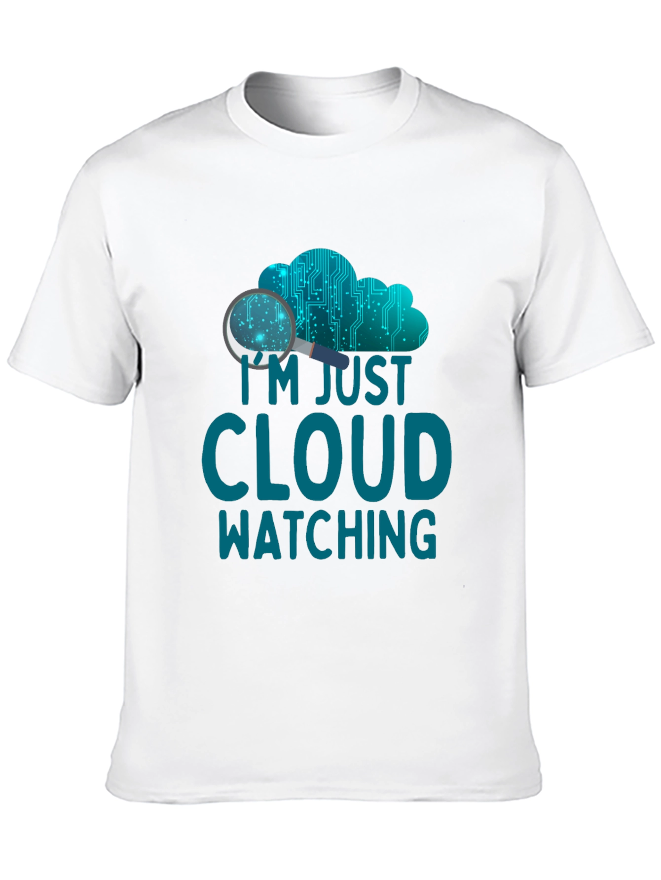 Cloud Watching Graphic Tee - Tech Humor Shirt