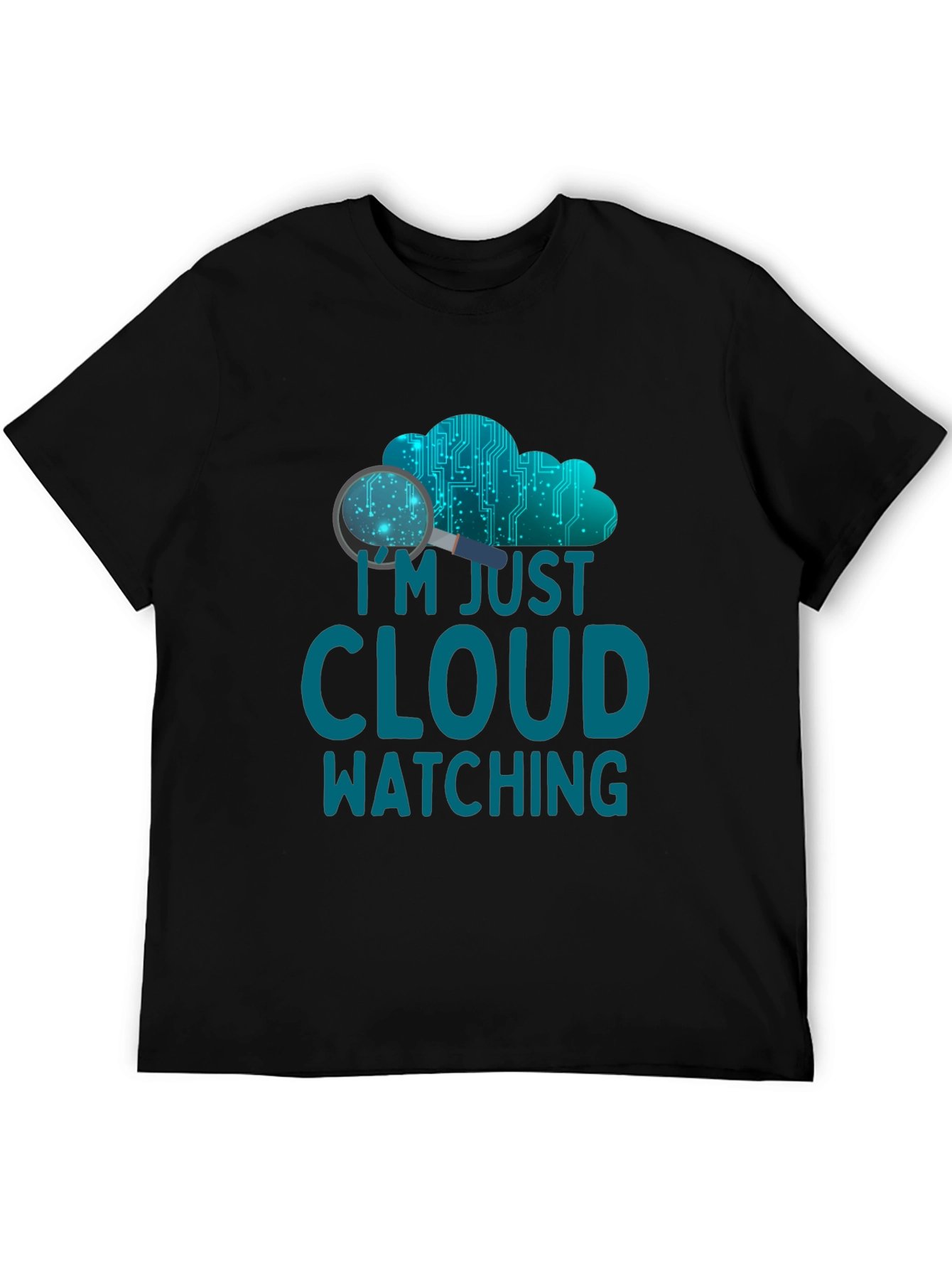 Cloud Watching Graphic Tee - Tech Humor Shirt