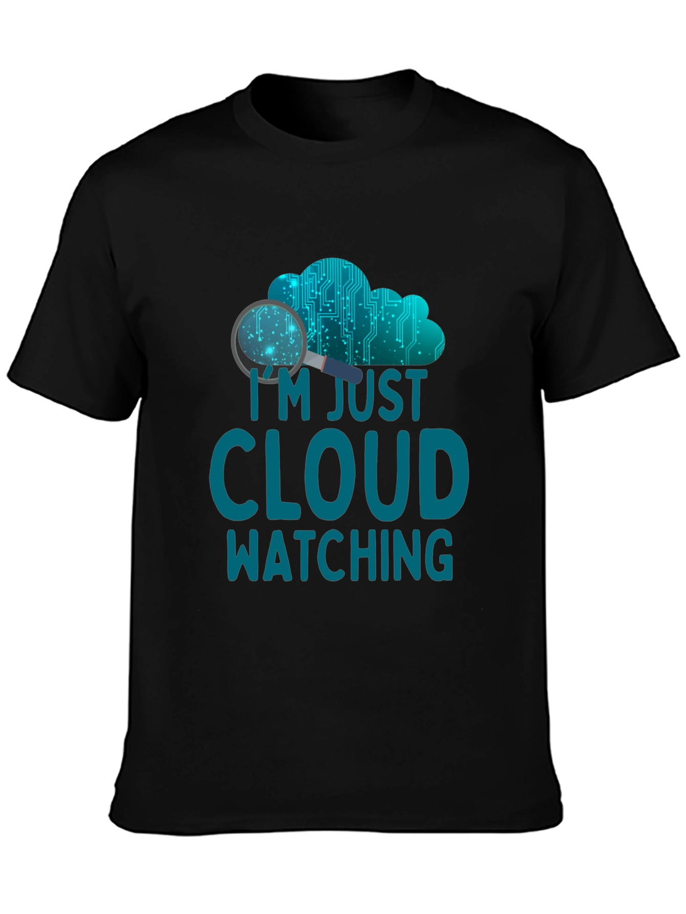 Cloud Watching Graphic Tee - Tech Humor Shirt