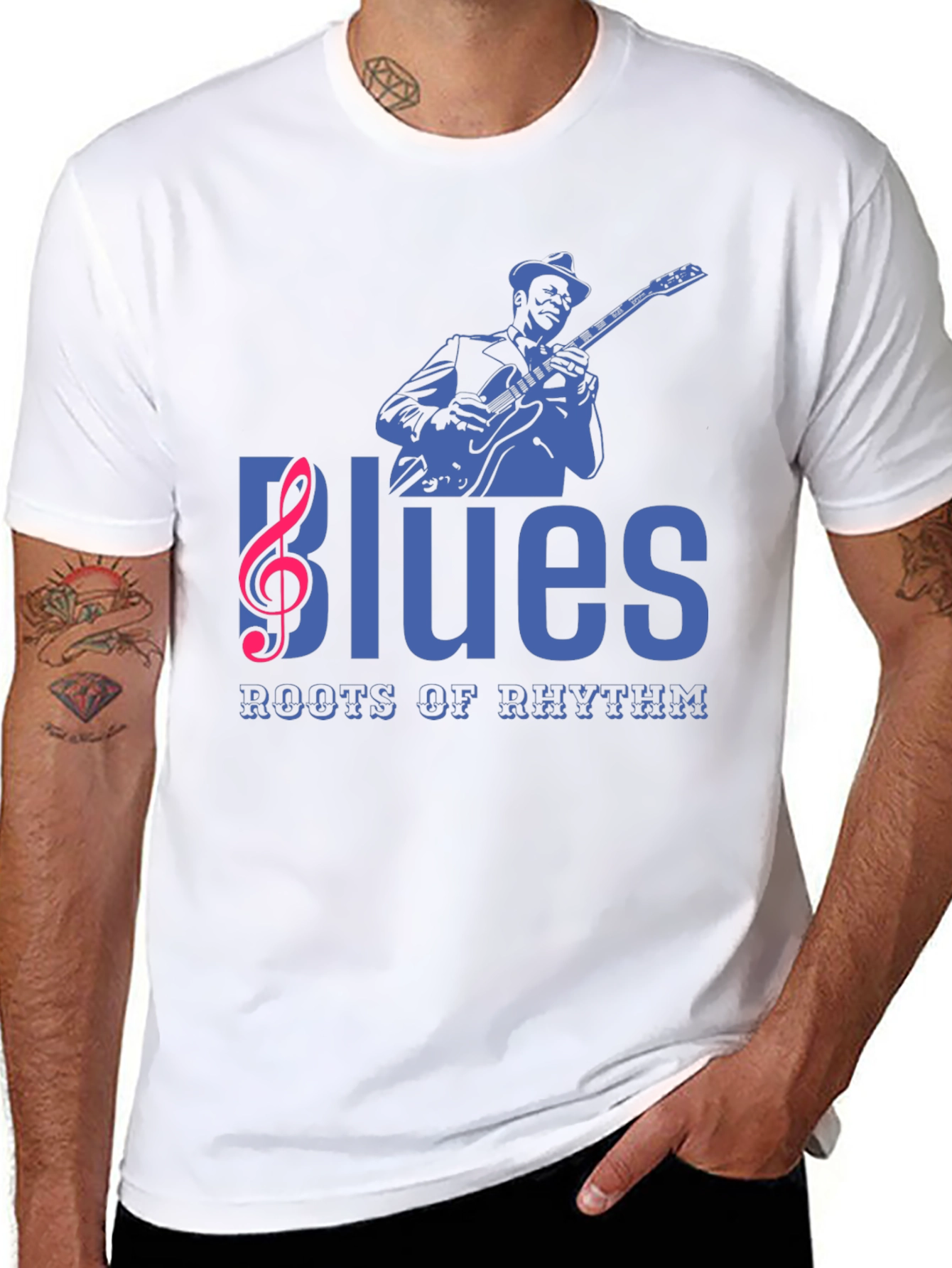 Blues Music Graphic T-Shirt - Roots of Rhythm