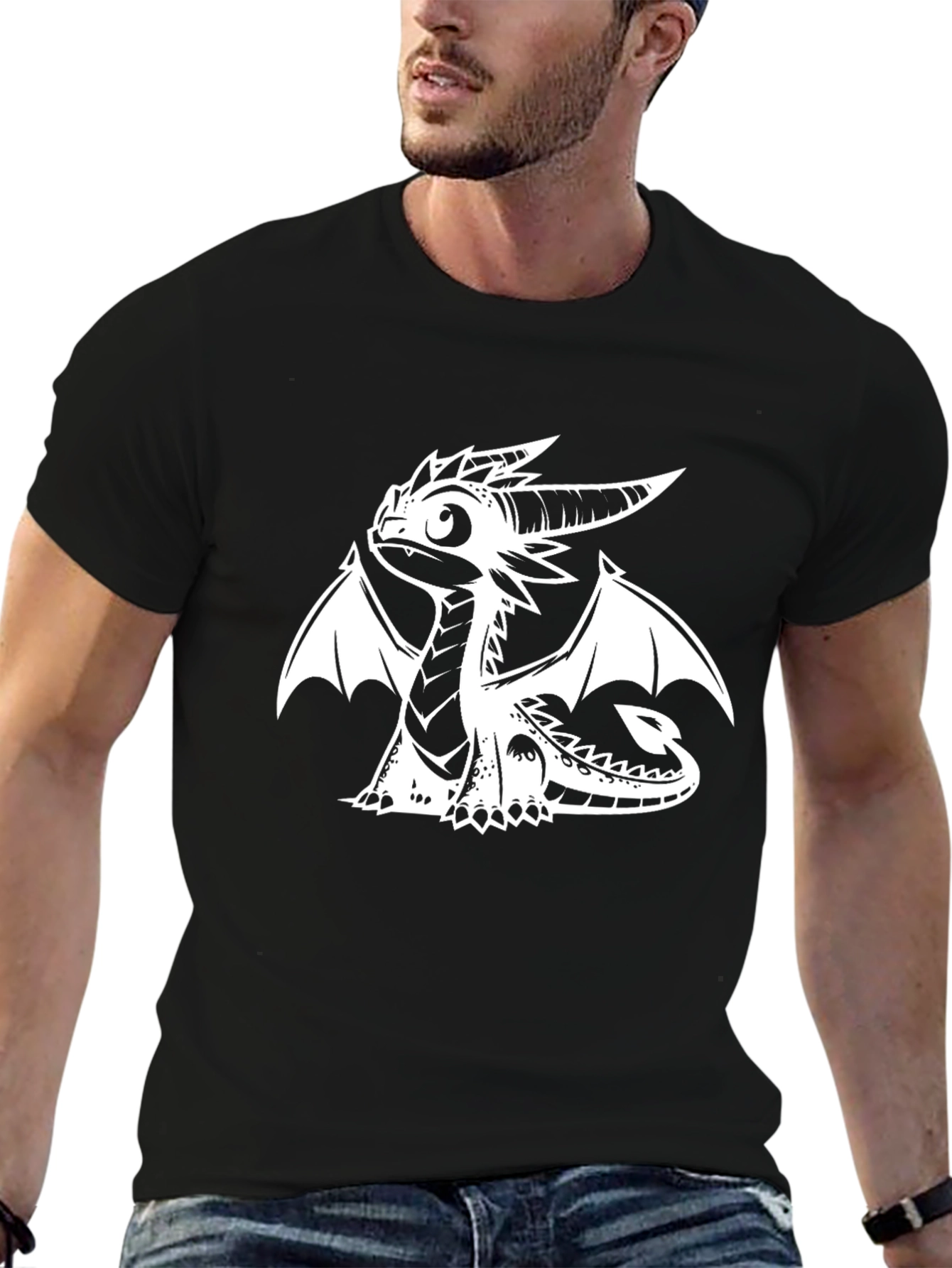 Dragon Graphic Tee - Black T-Shirt