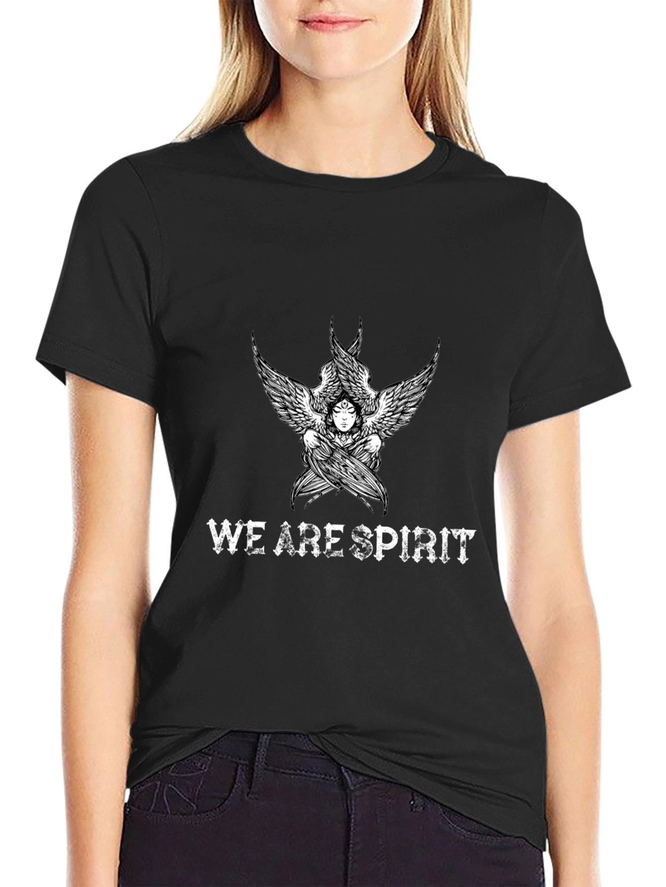 We Are Spirit Graphic Tee - Black