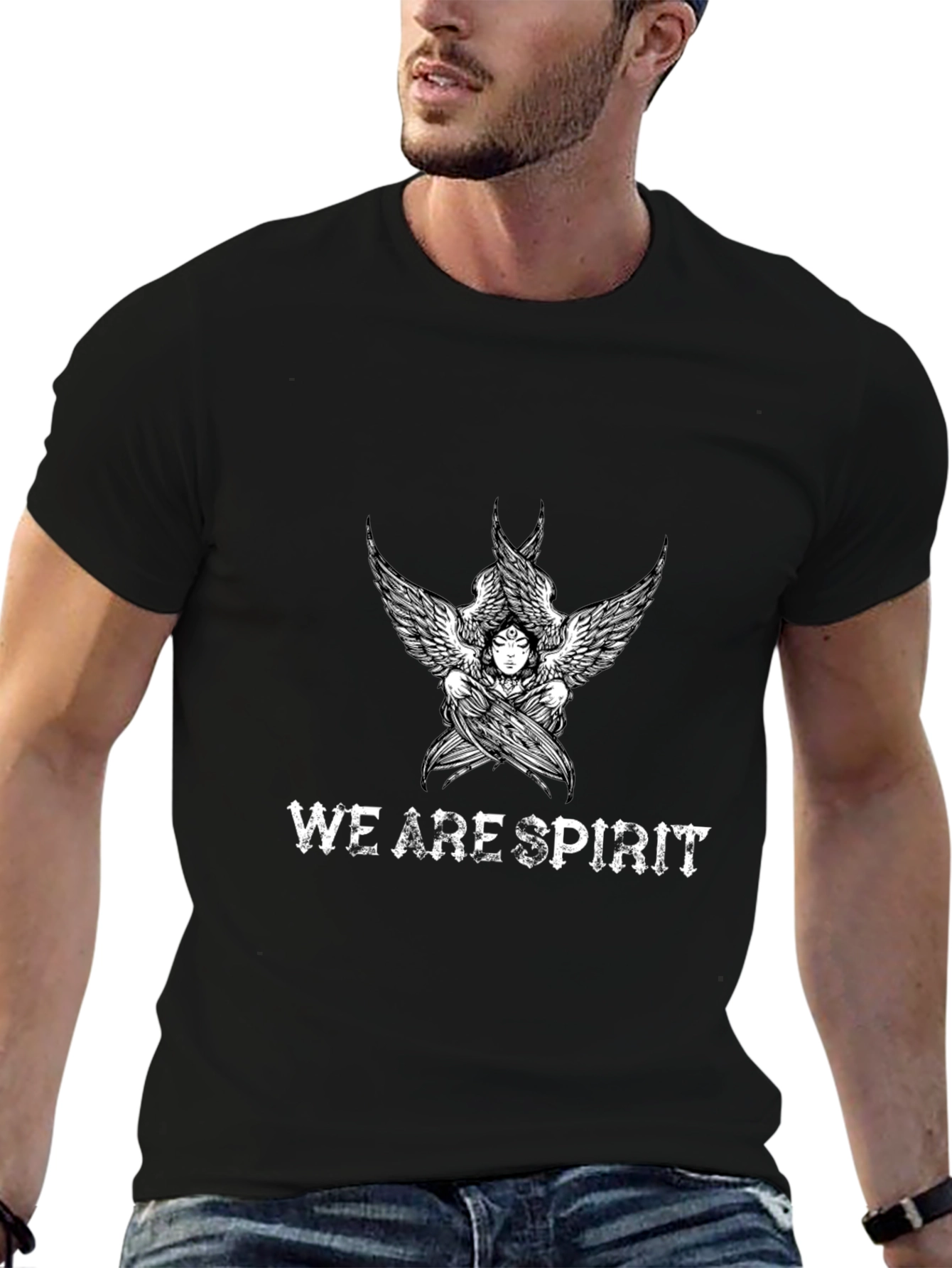 We Are Spirit Graphic Tee - Black