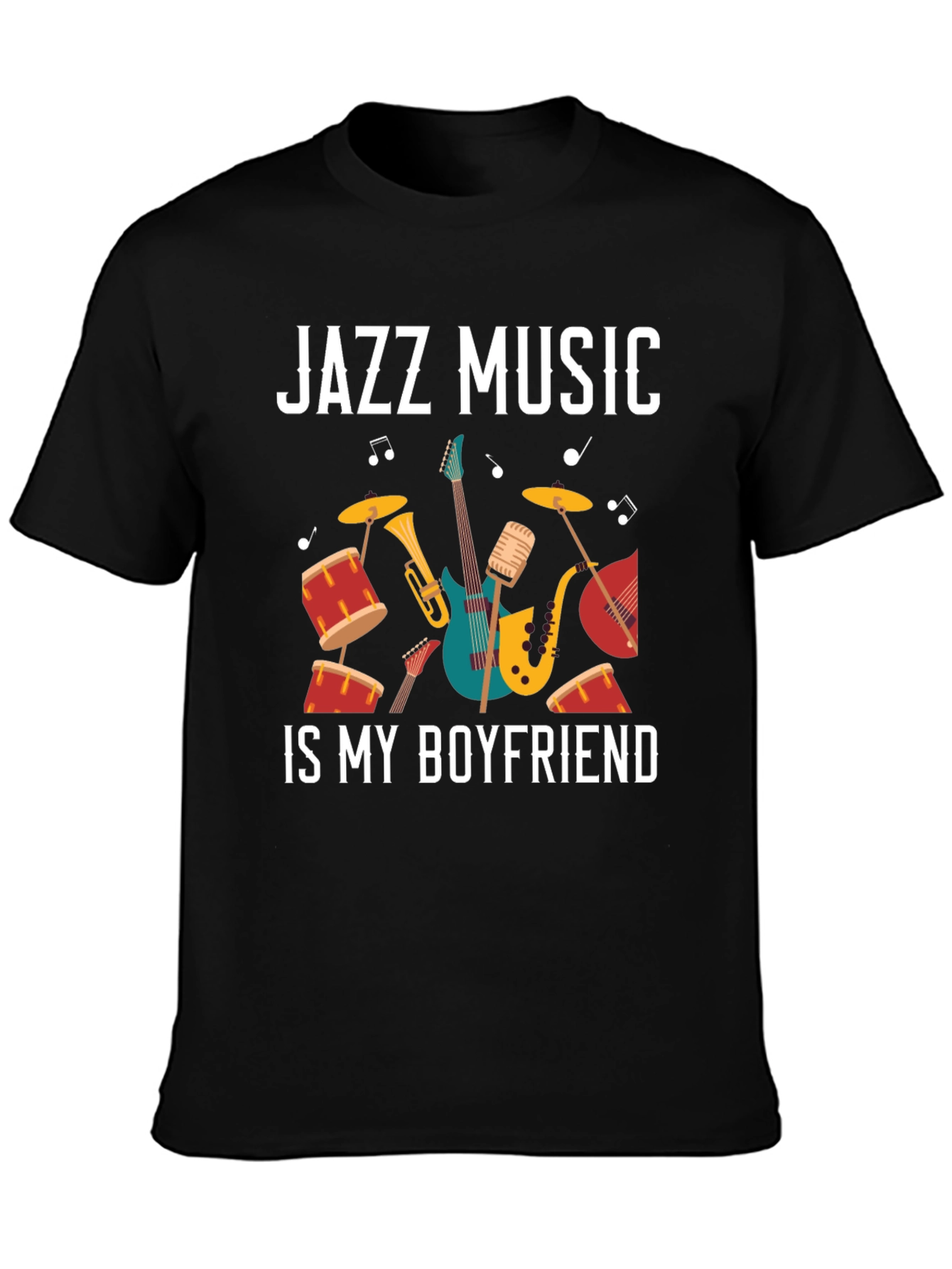 Jazz Music Is My Boyfriend Graphic T-Shirt