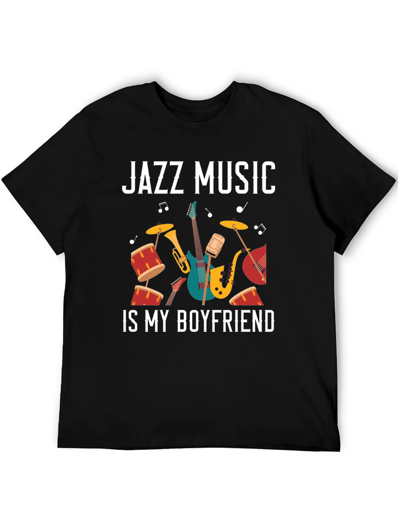 Jazz Music Is My Boyfriend Graphic T-Shirt
