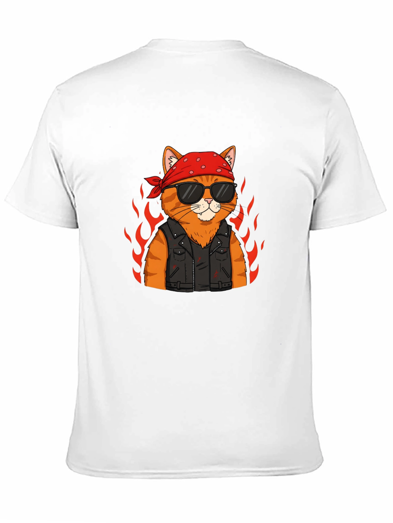 Cool Cat Biker T-Shirt - Ride in Style