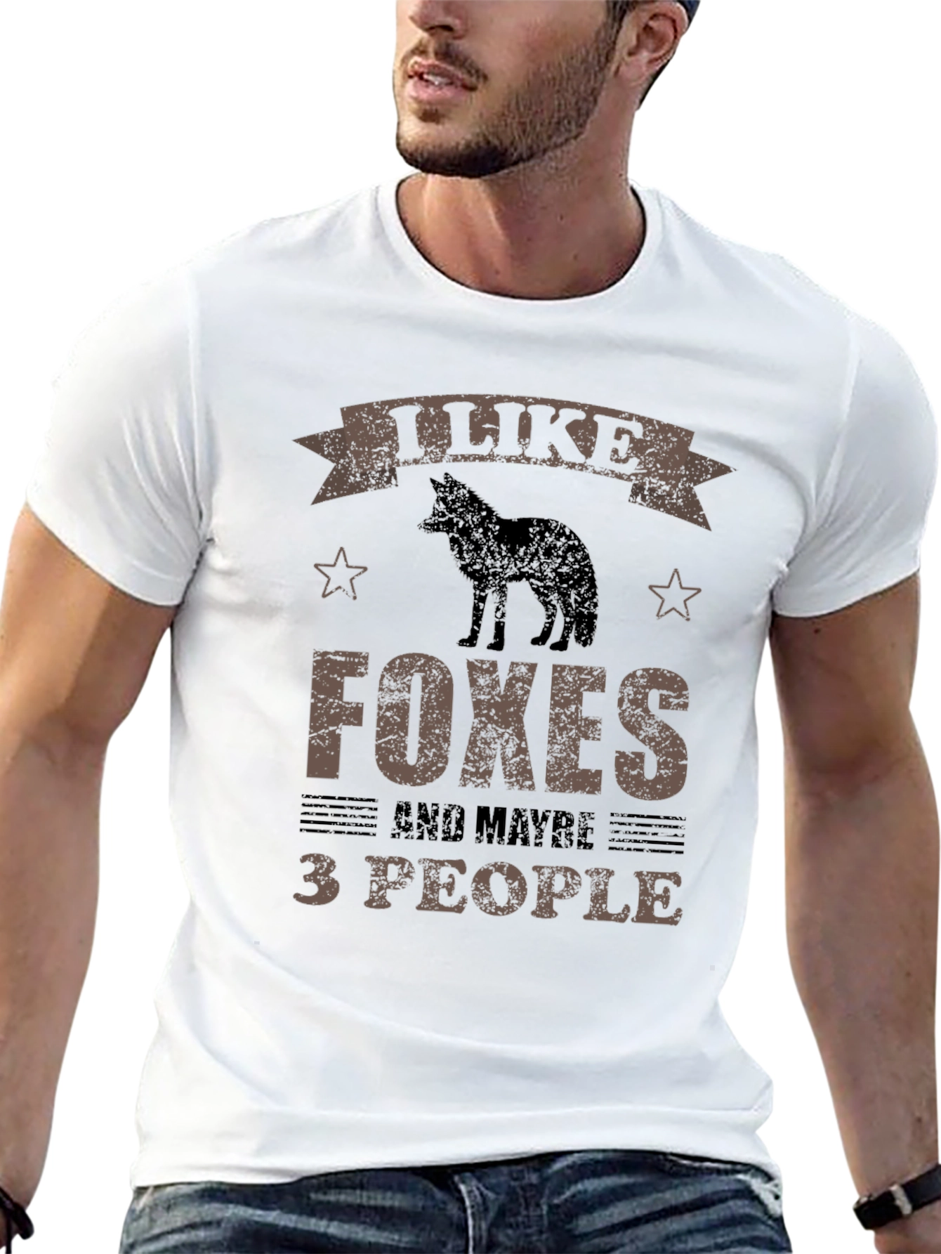 I Like Foxes and Maybe 3 People Graphic Tee