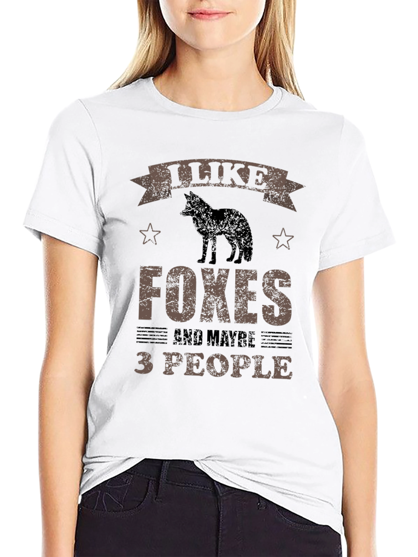 I Like Foxes and Maybe 3 People Graphic Tee
