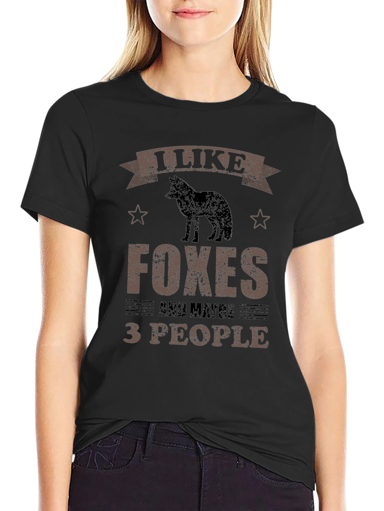 I Like Foxes and Maybe 3 People Graphic Tee