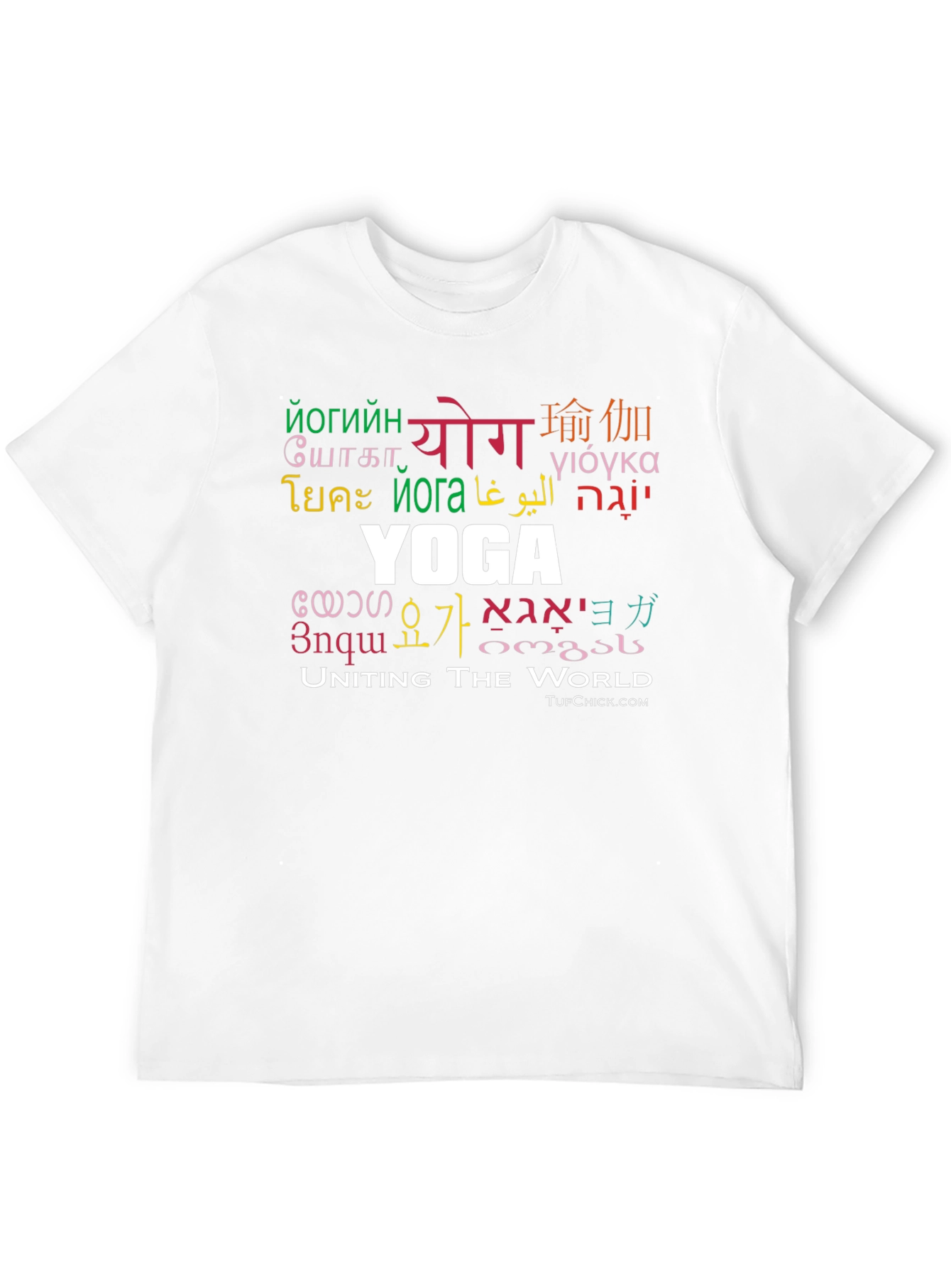 Yoga Uniting The World Black T-Shirt