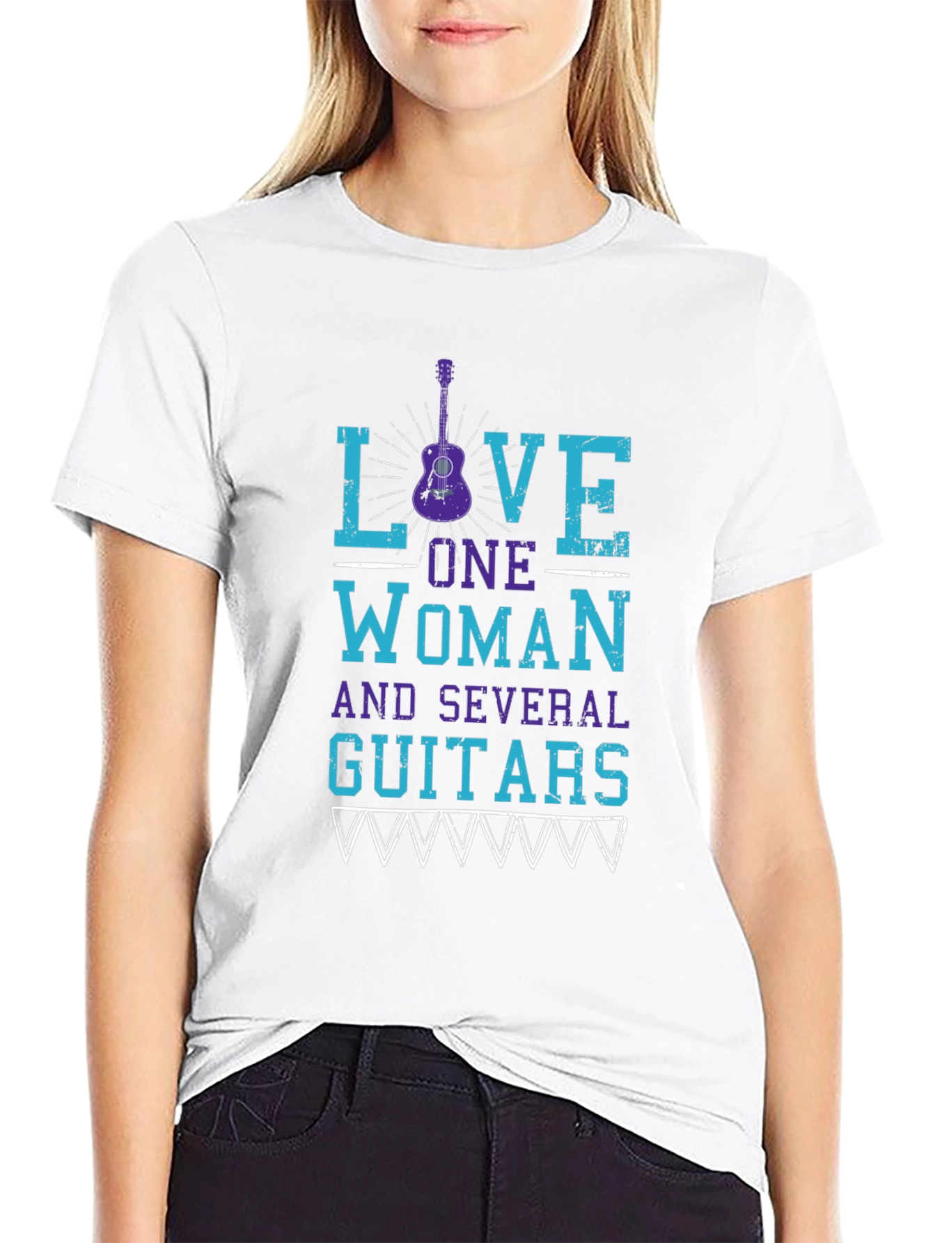 Love One Woman & Guitars Graphic Tee