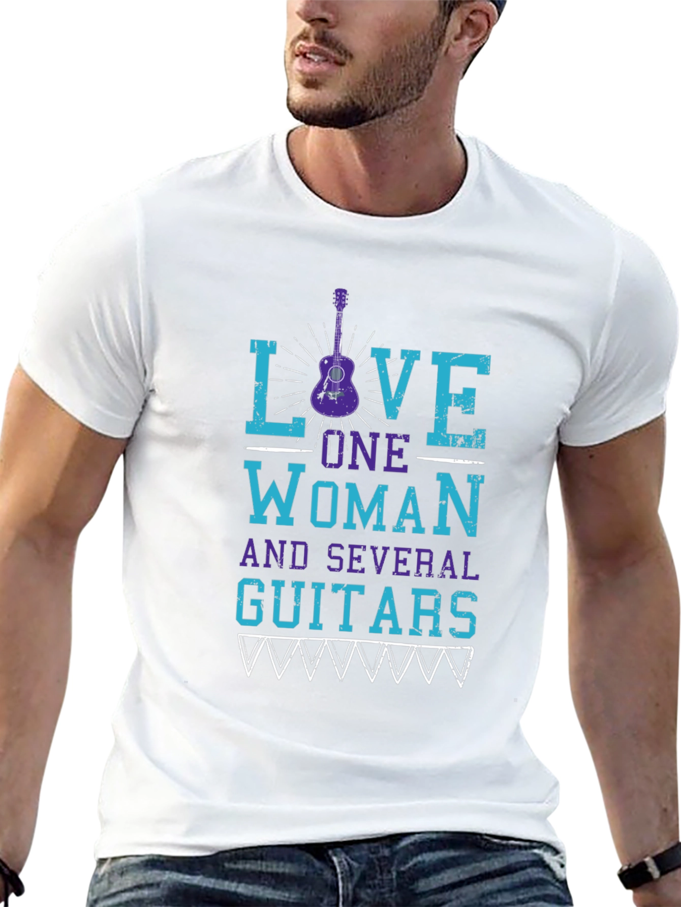 Love One Woman & Guitars Graphic Tee