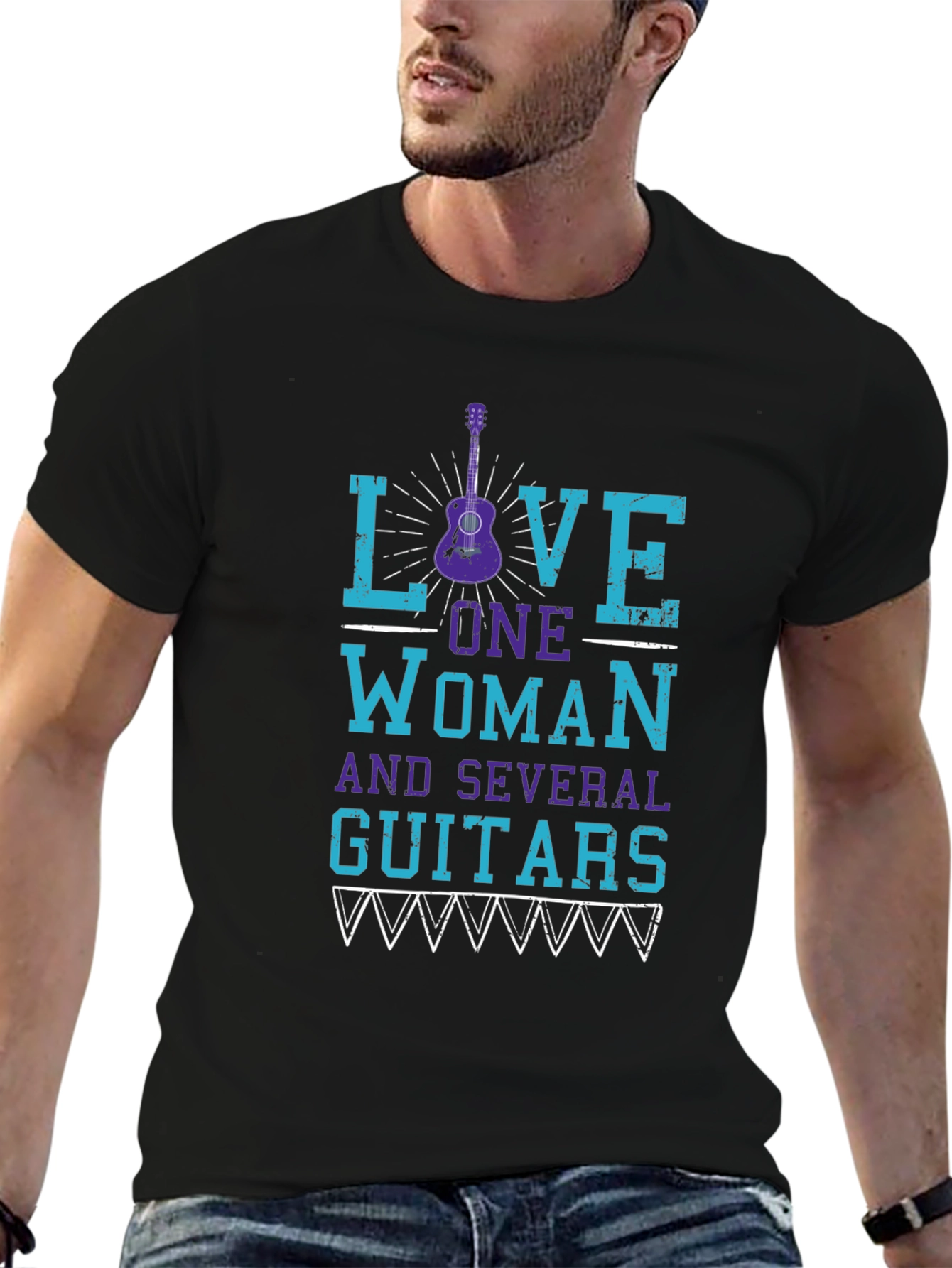 Love One Woman & Guitars Graphic Tee