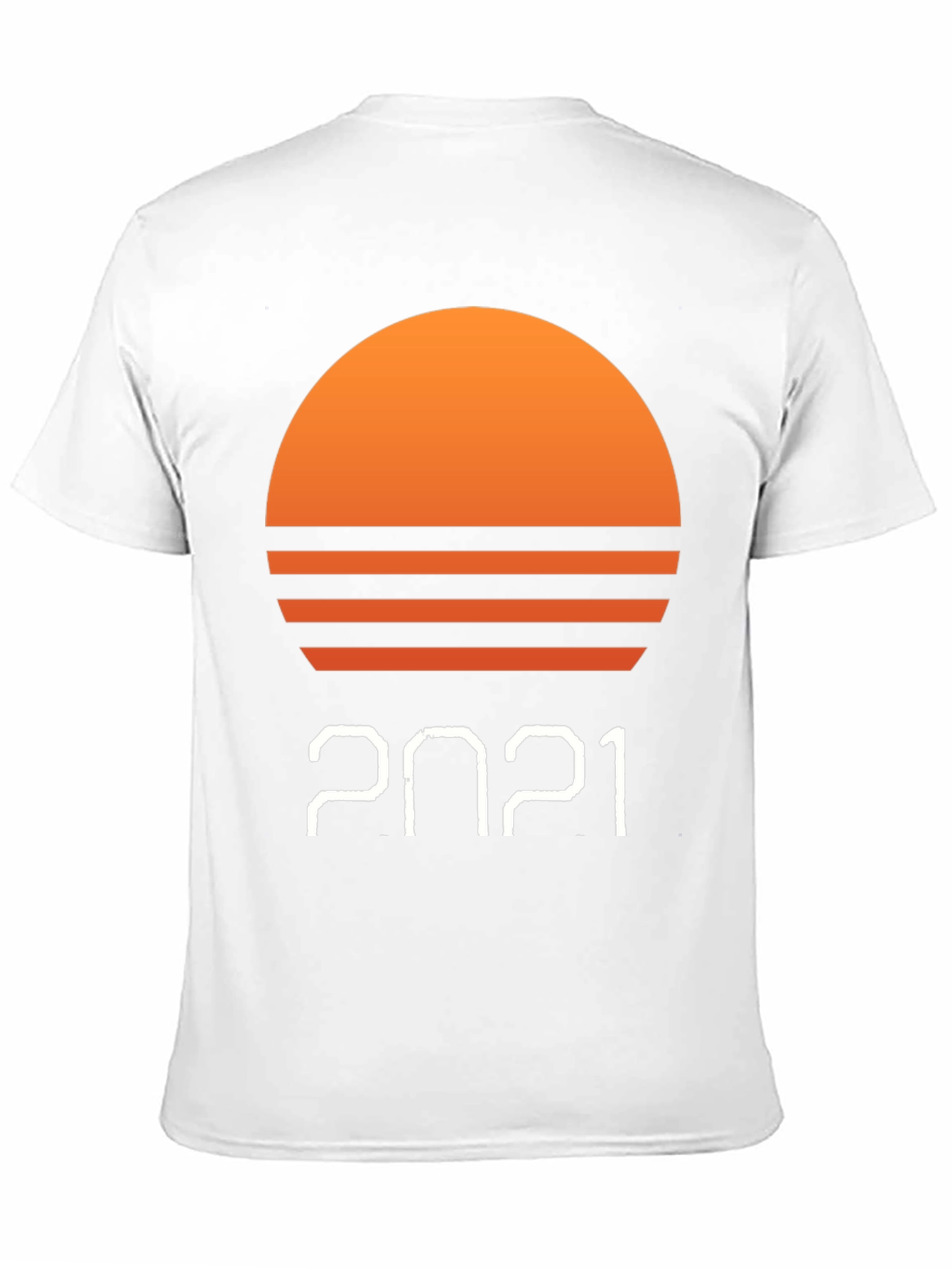 Retro Sunset 2021 Black T-Shirt