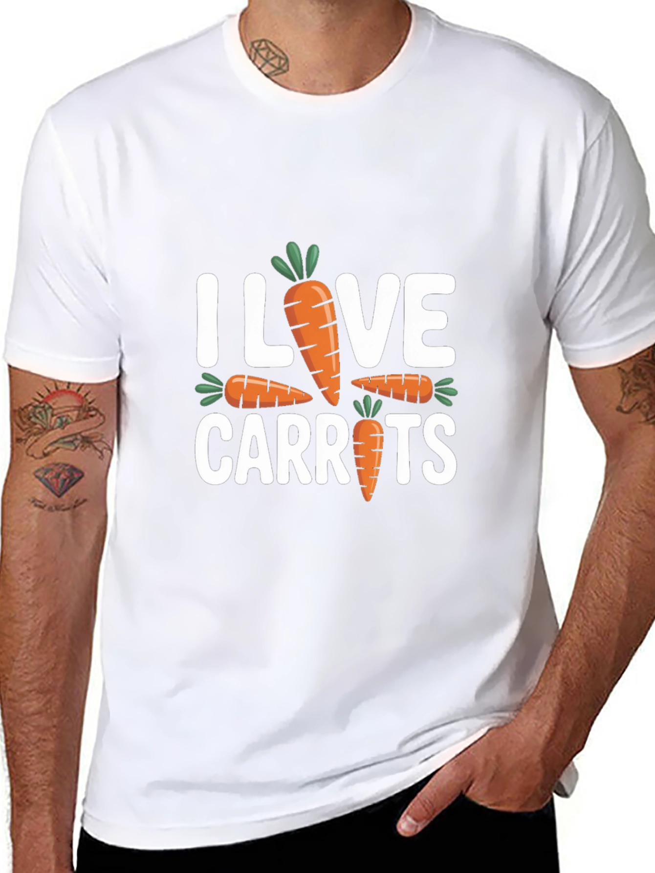 I Love Carrots T-Shirt: Fun Graphic Tee