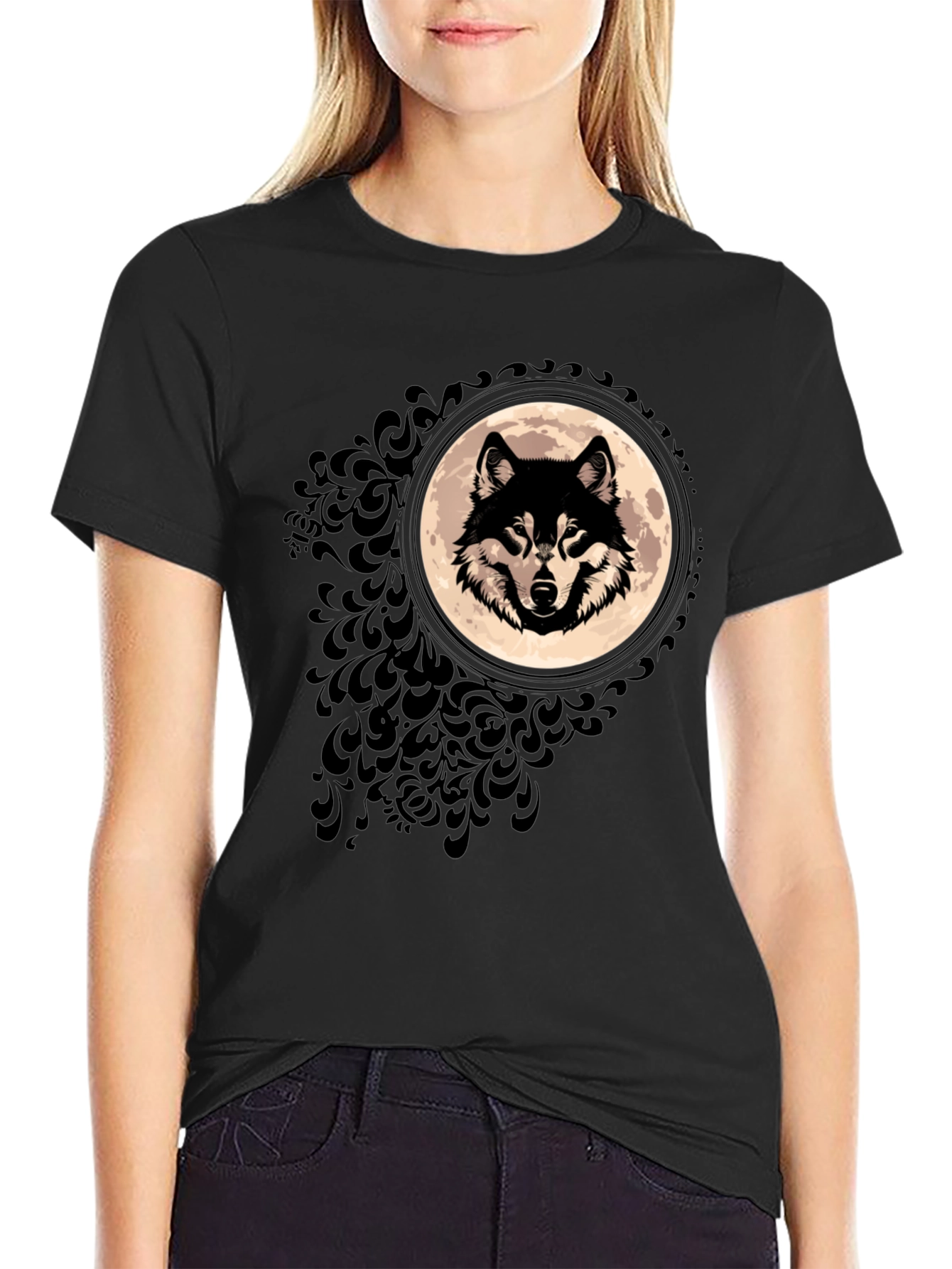 Wolf Moon Graphic T-Shirt