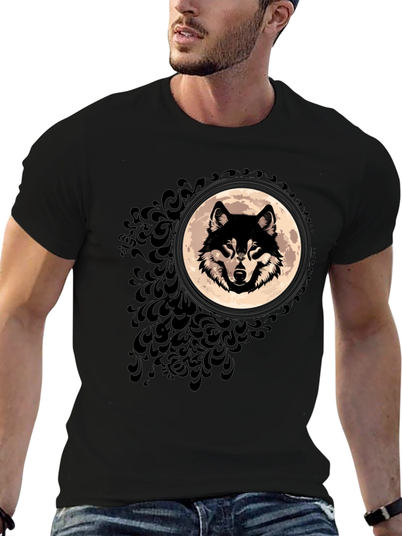 Wolf Moon Graphic T-Shirt