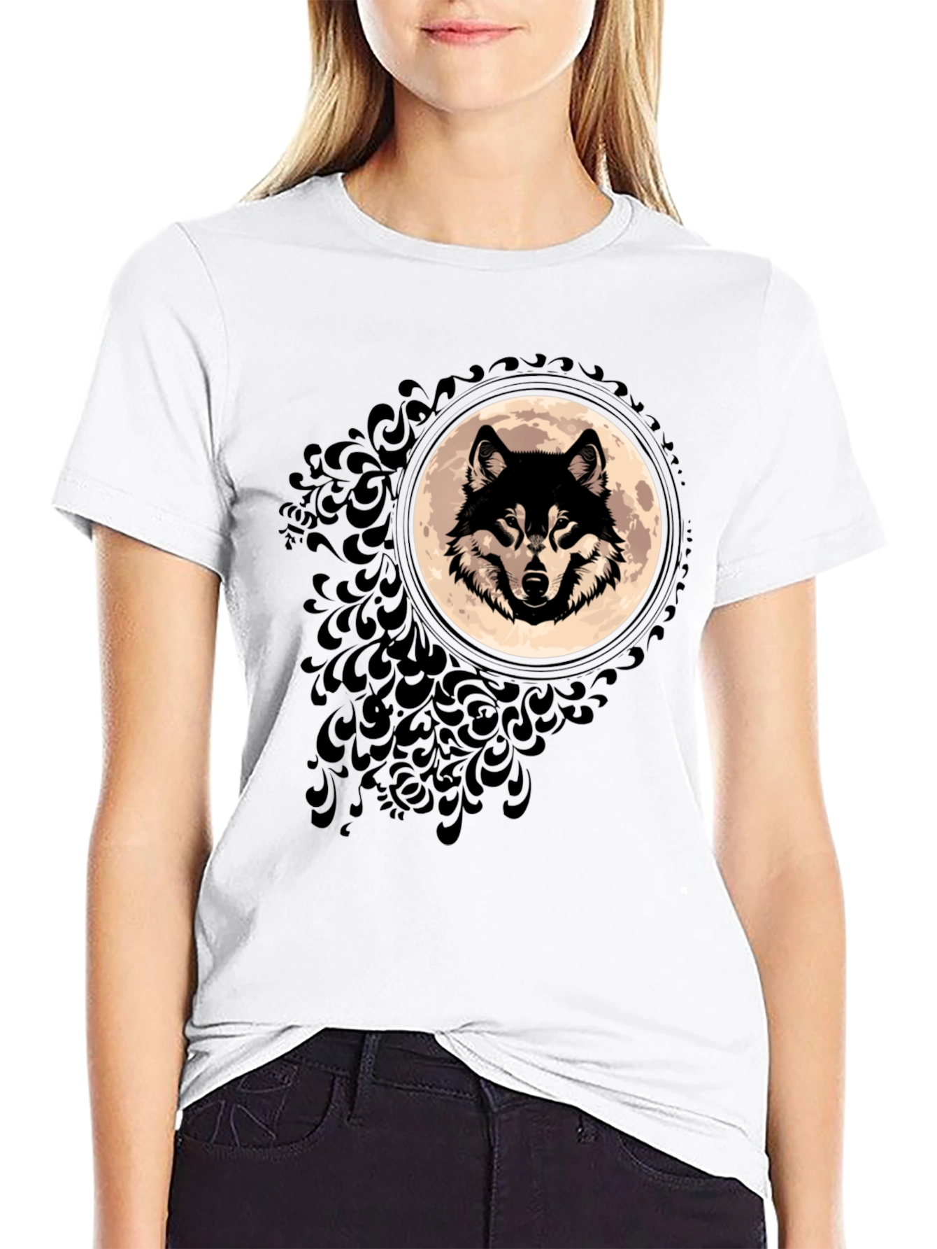 Wolf Moon Graphic T-Shirt