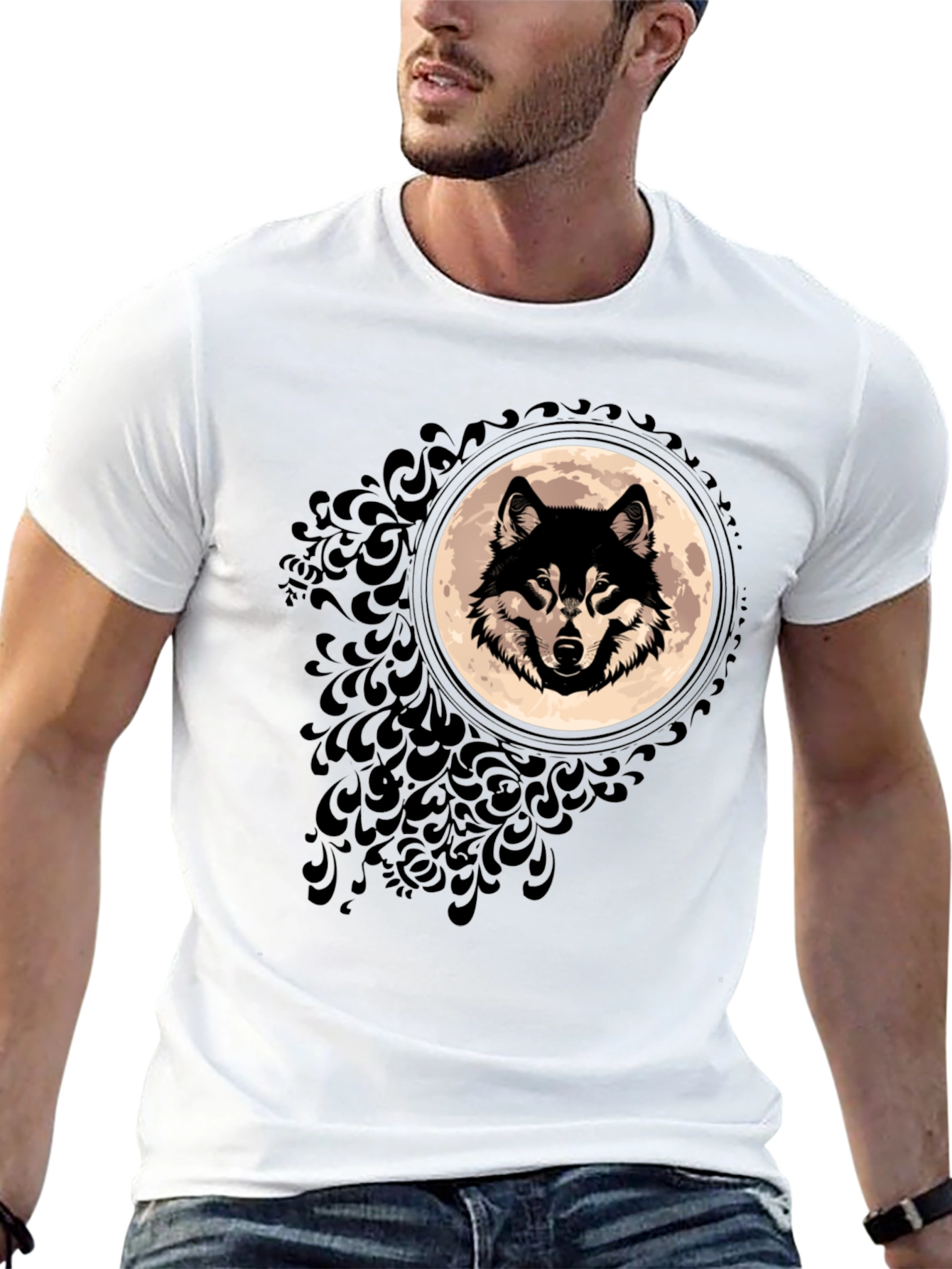 Wolf Moon Graphic T-Shirt