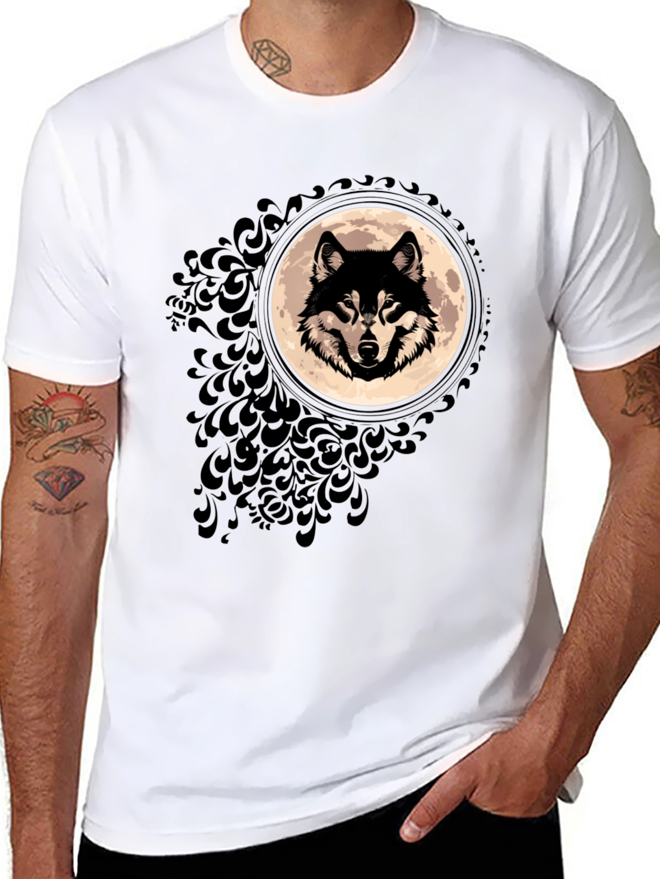 Wolf Moon Graphic T-Shirt