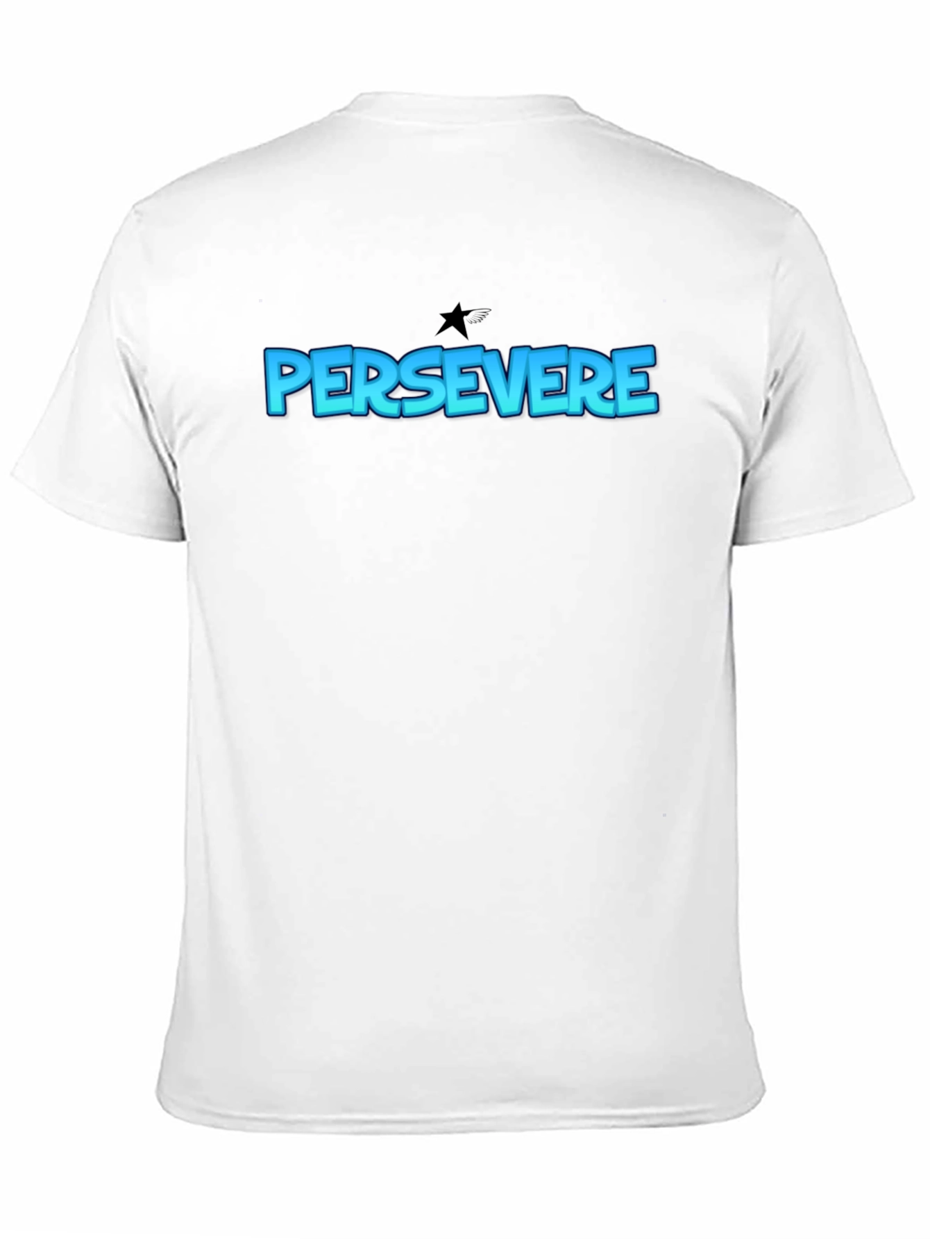 Persevere Graphic Tee - Classic Black Cotton T-Shirt