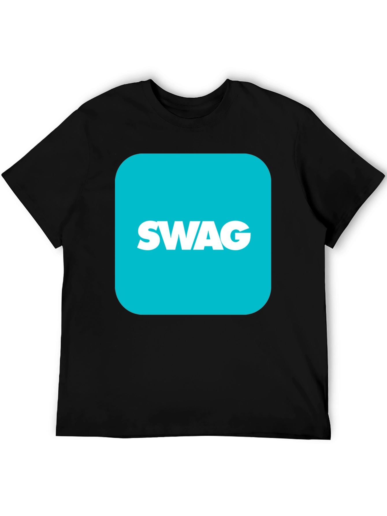 Trendy SWAG Graphic Black T-Shirt