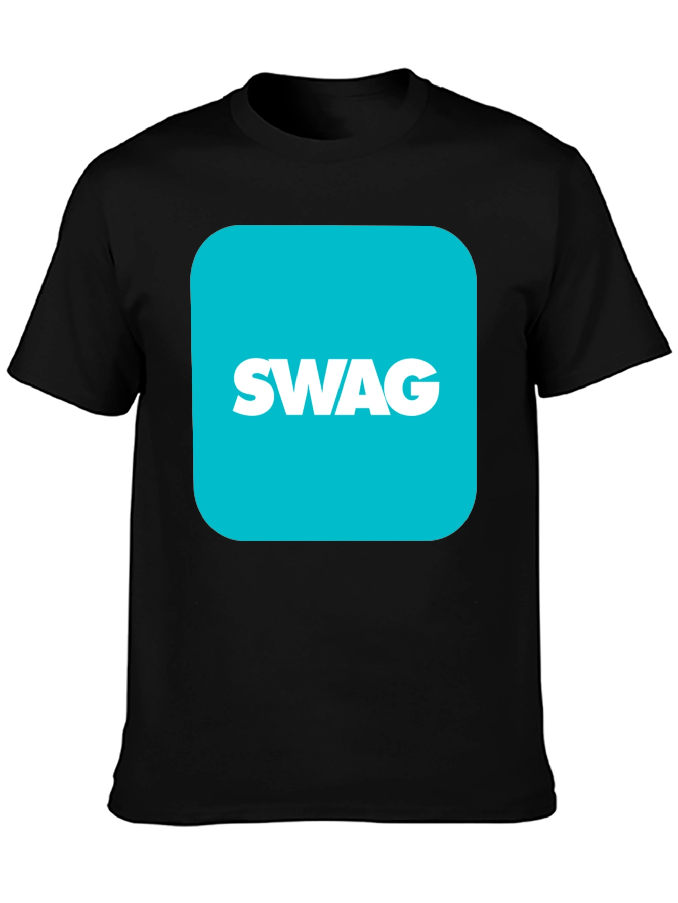 Trendy SWAG Graphic Black T-Shirt