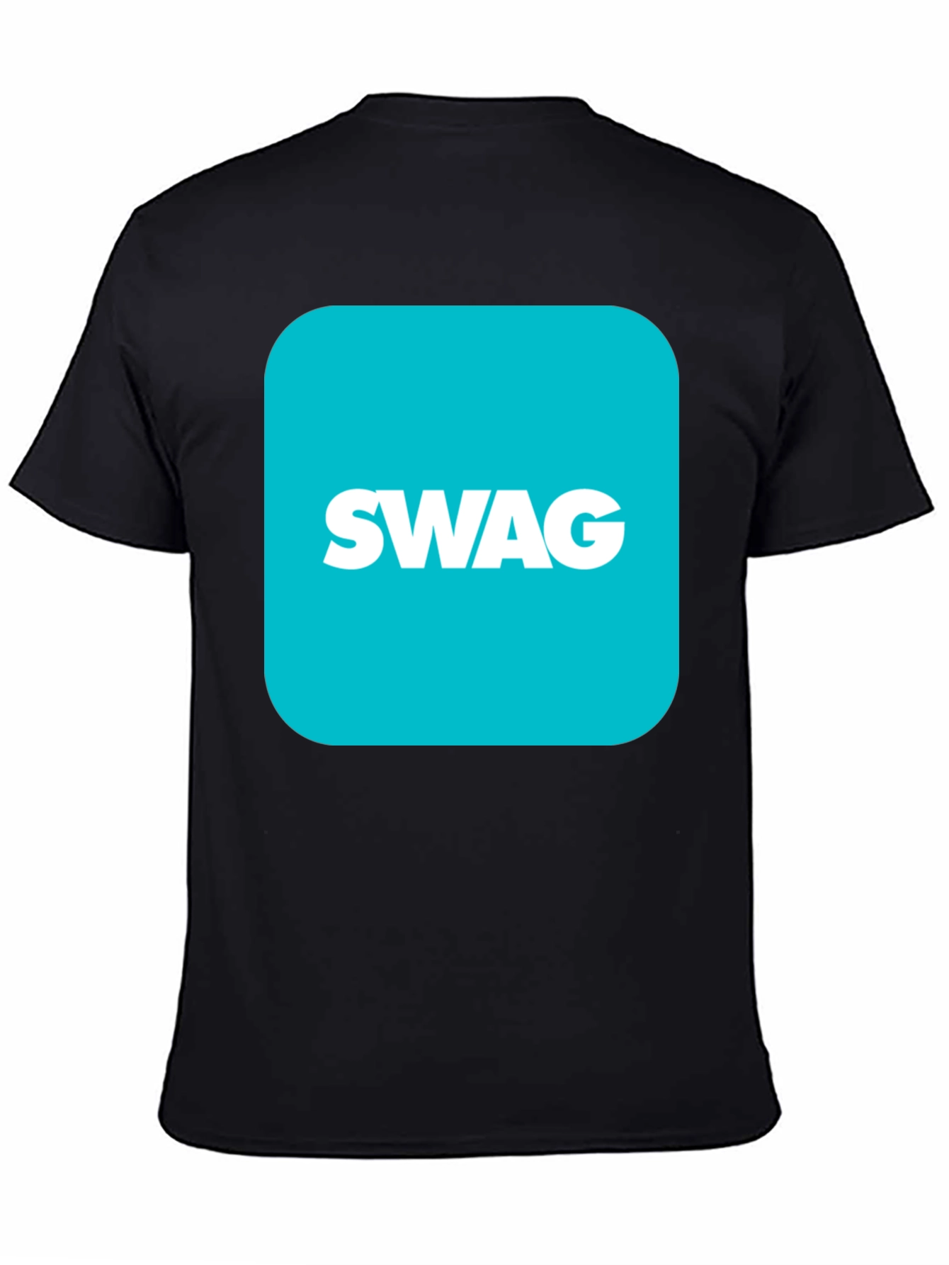 Trendy SWAG Graphic Black T-Shirt