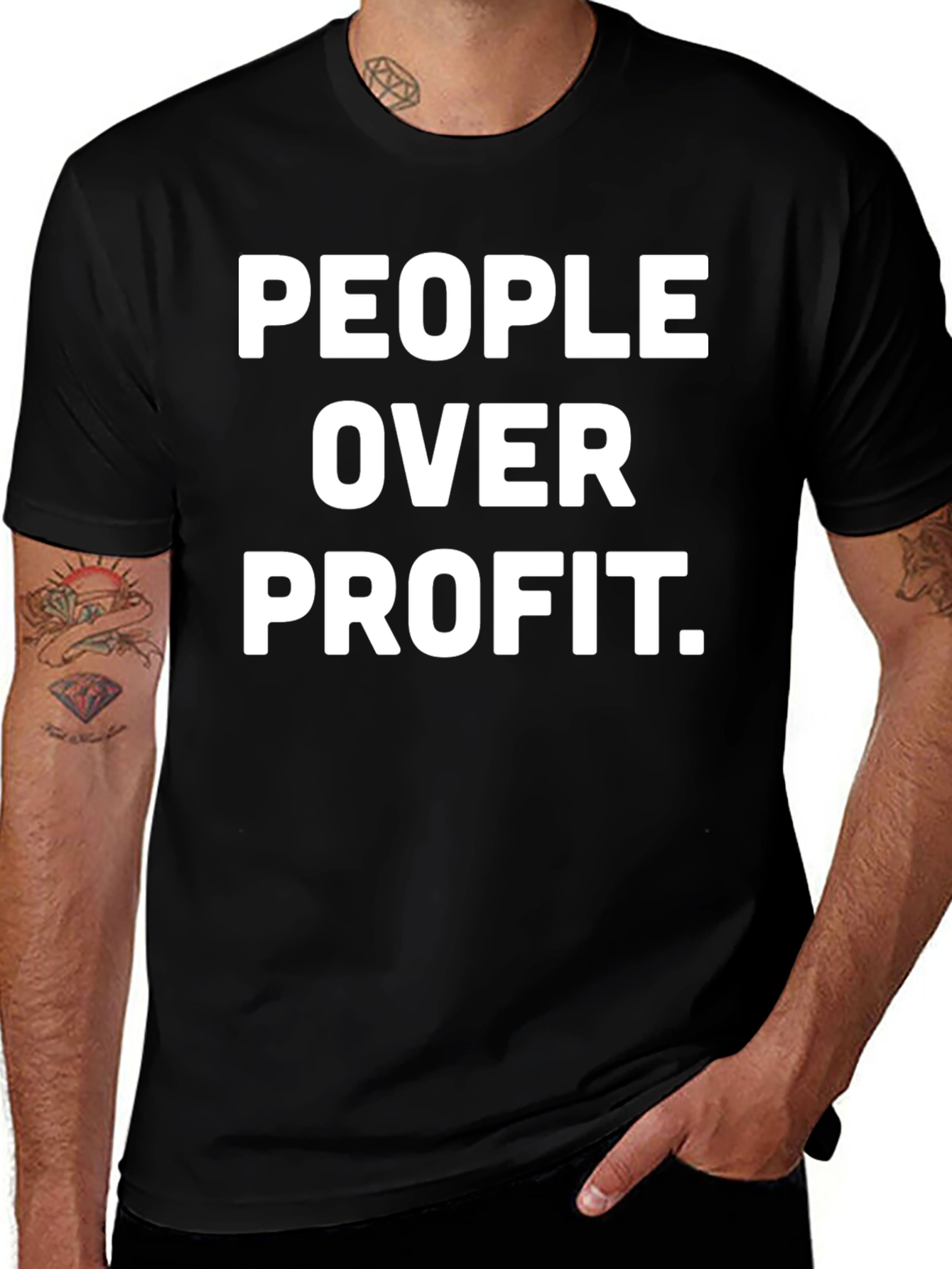 People Over Profit Graphic Tee