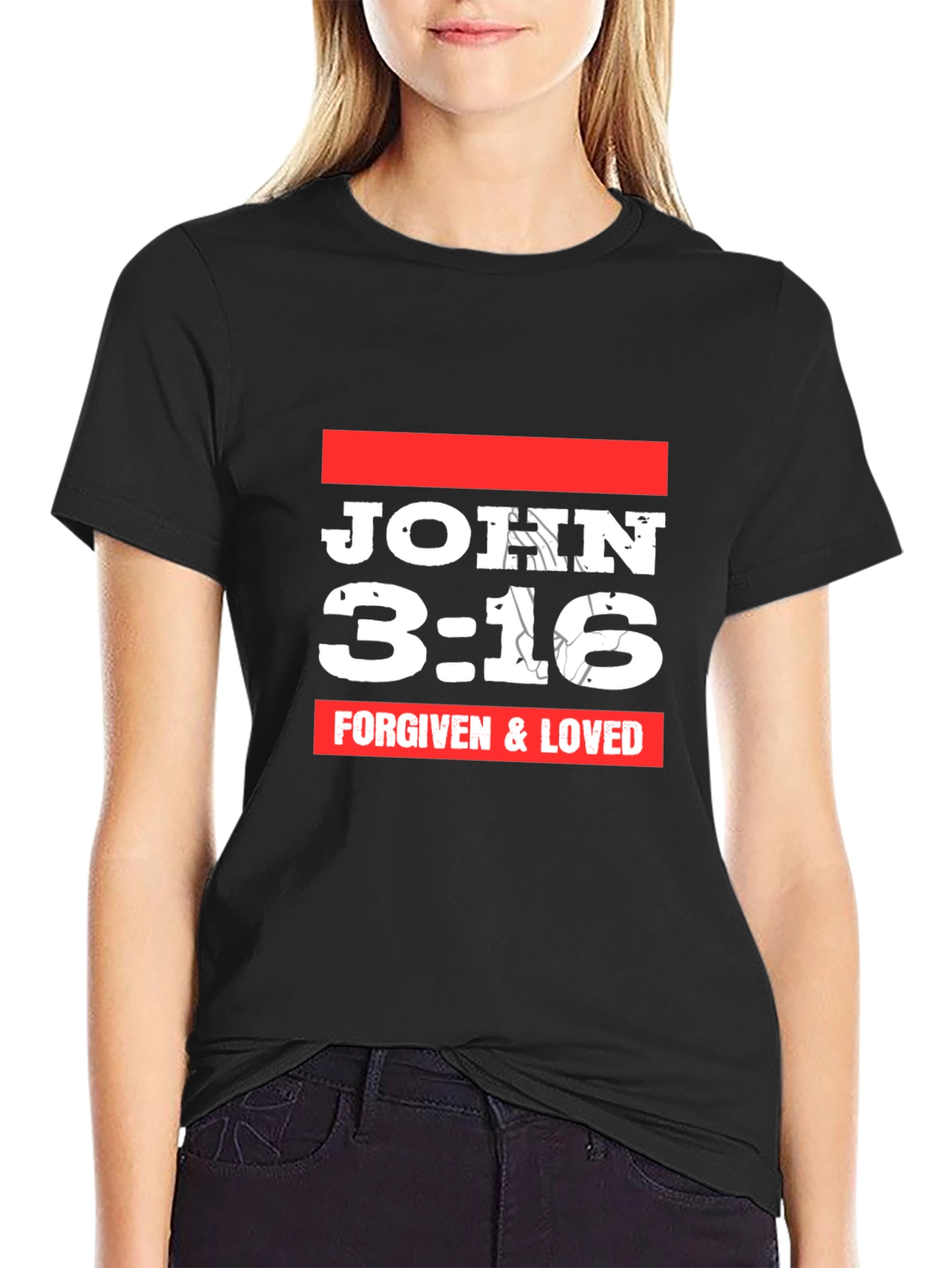 John 3:16 Graphic T-Shirt - Forgiven & Loved