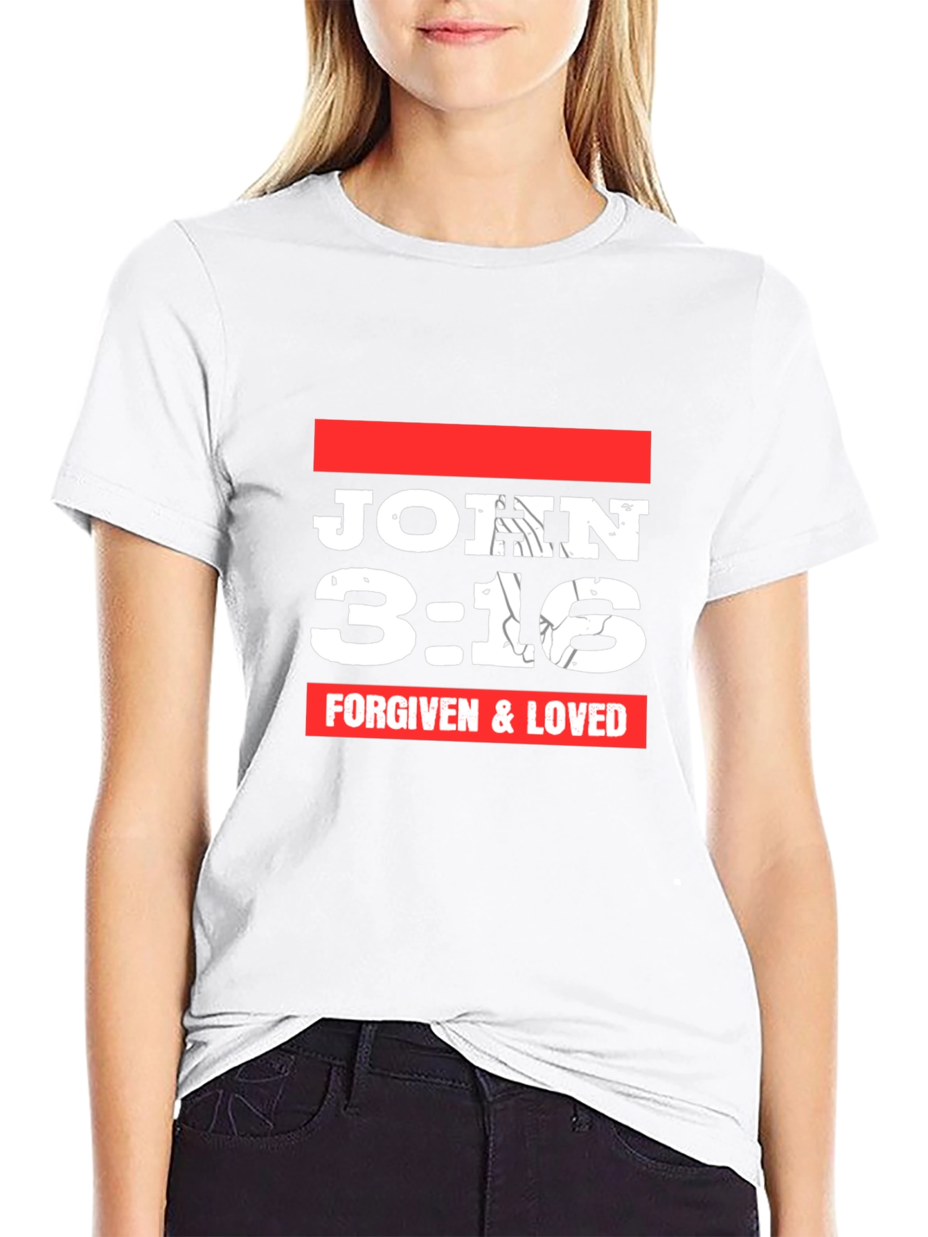 John 3:16 Graphic T-Shirt - Forgiven & Loved