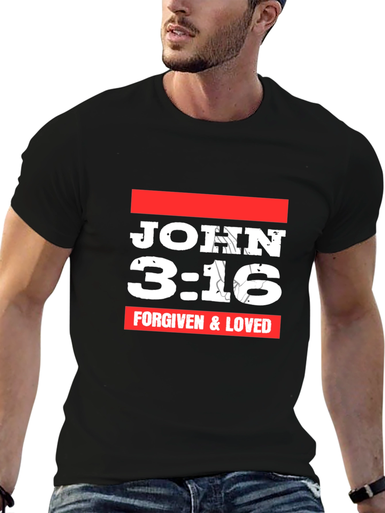 John 3:16 Graphic T-Shirt - Forgiven & Loved