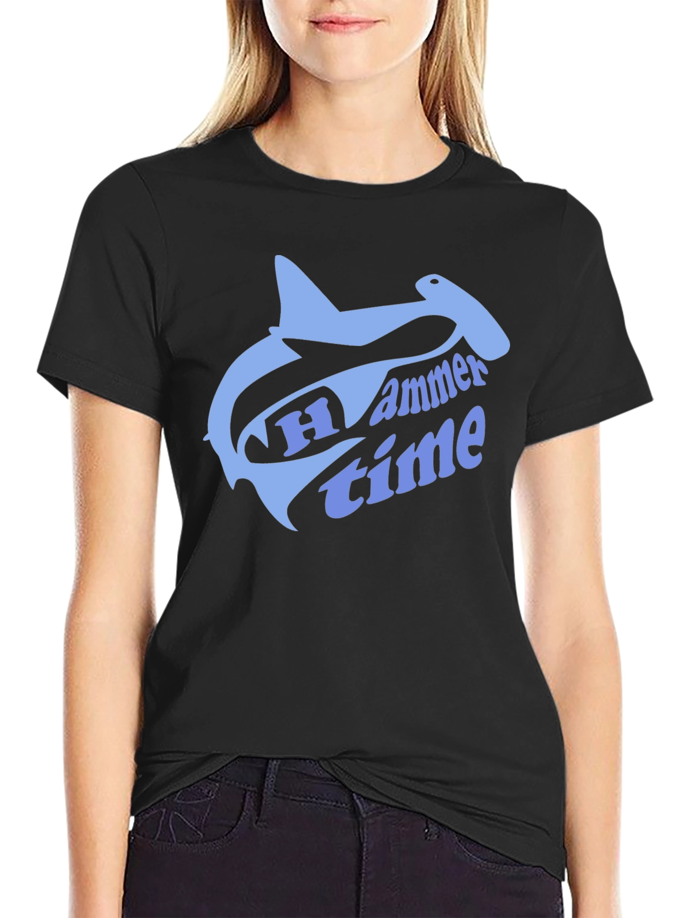 Hammer Time T-Shirt - Shark Graphic Tee