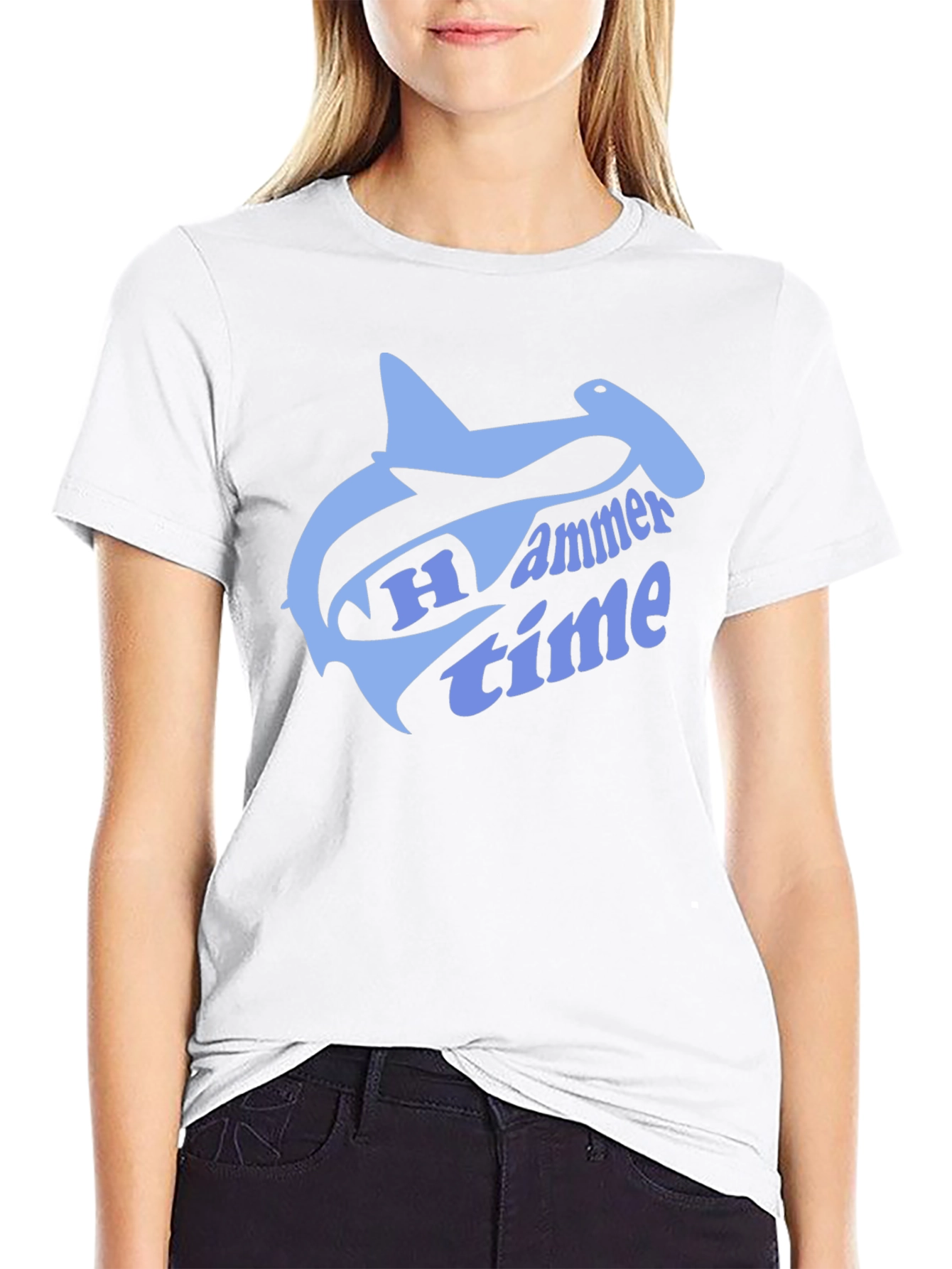 Hammer Time T-Shirt - Shark Graphic Tee