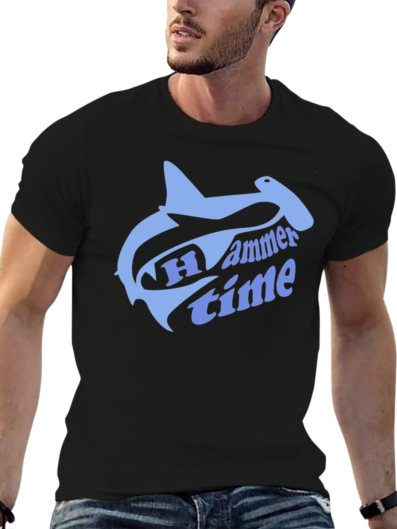 Hammer Time T-Shirt - Shark Graphic Tee