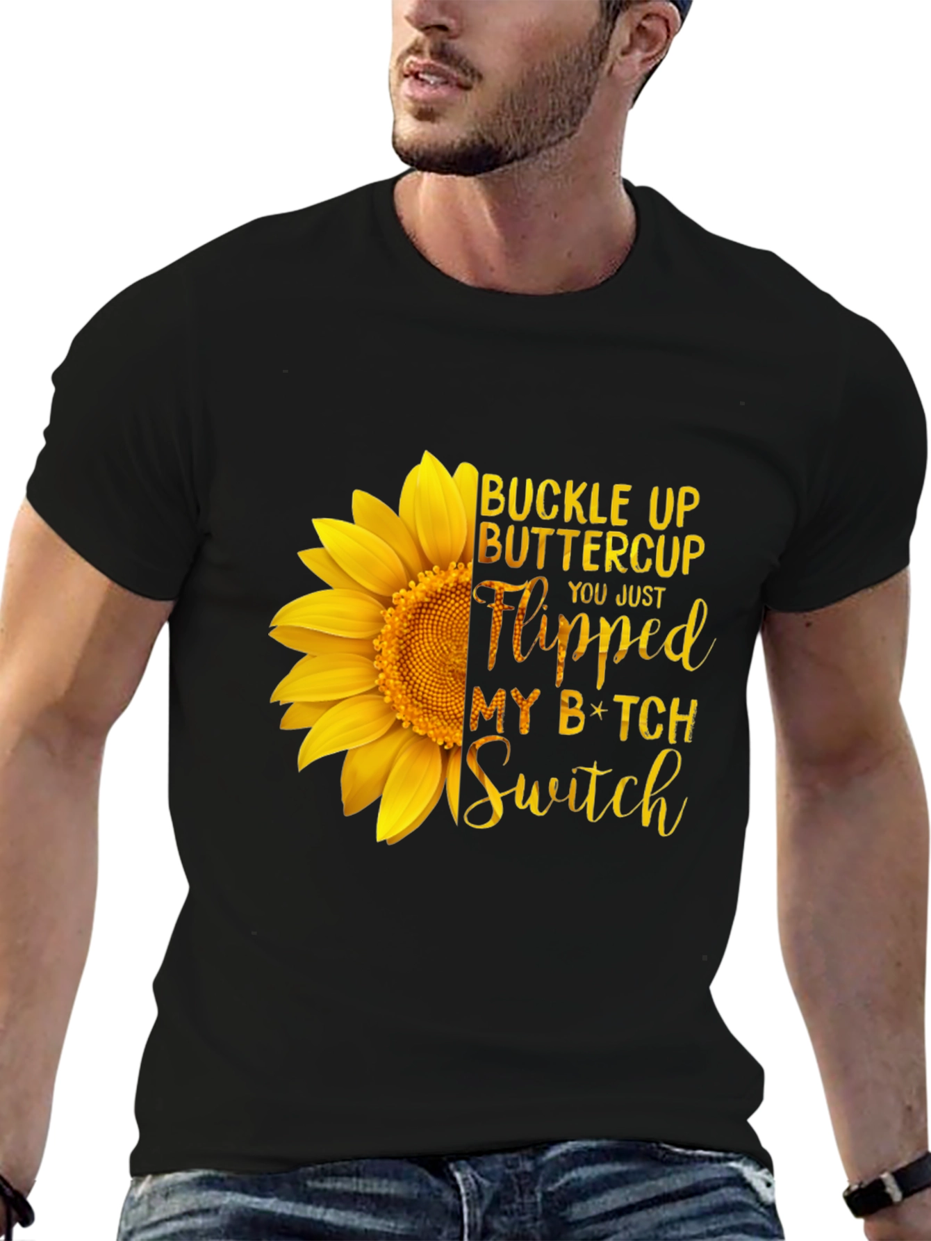Buckle Up Buttercup Sunflower Tee