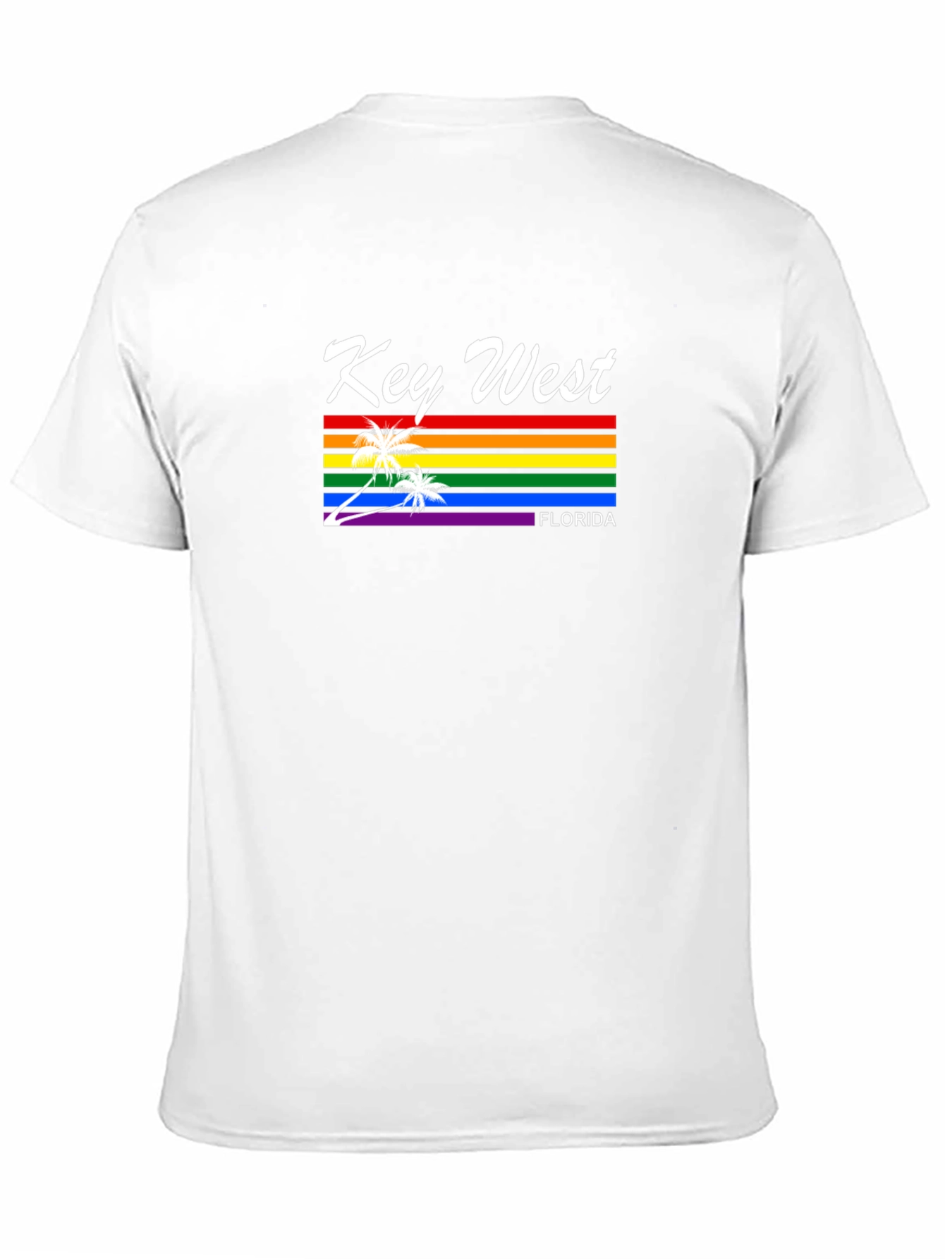 Key West Pride T-Shirt - Florida Rainbow Design
