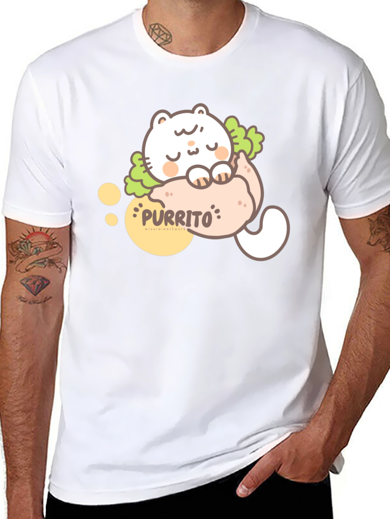 Purrito Cat T-Shirt - Cute Kawaii Style