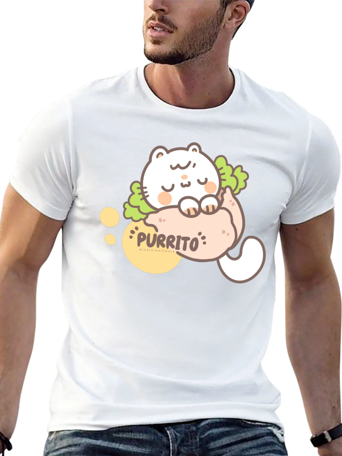 Purrito Cat T-Shirt - Cute Kawaii Style