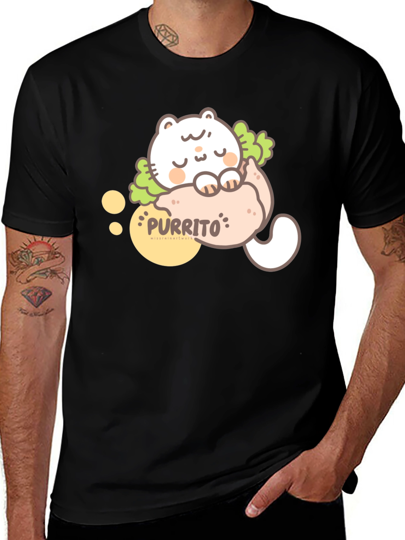 Purrito Cat T-Shirt - Cute Kawaii Style