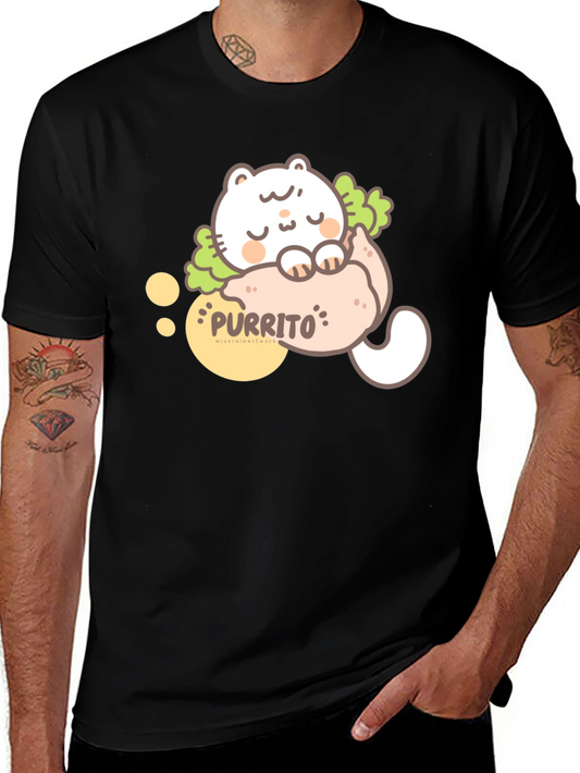Purrito Cat T-Shirt - Cute Kawaii Style