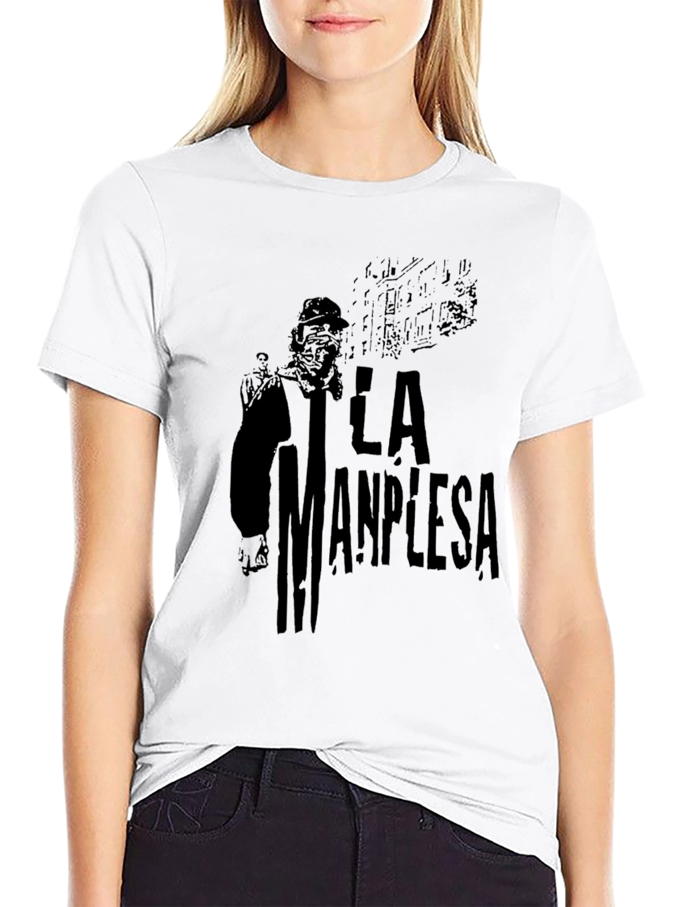 La Manplesa Black Graphic Tee