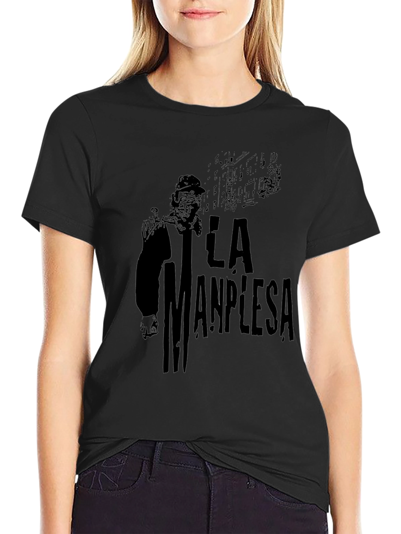 La Manplesa Black Graphic Tee