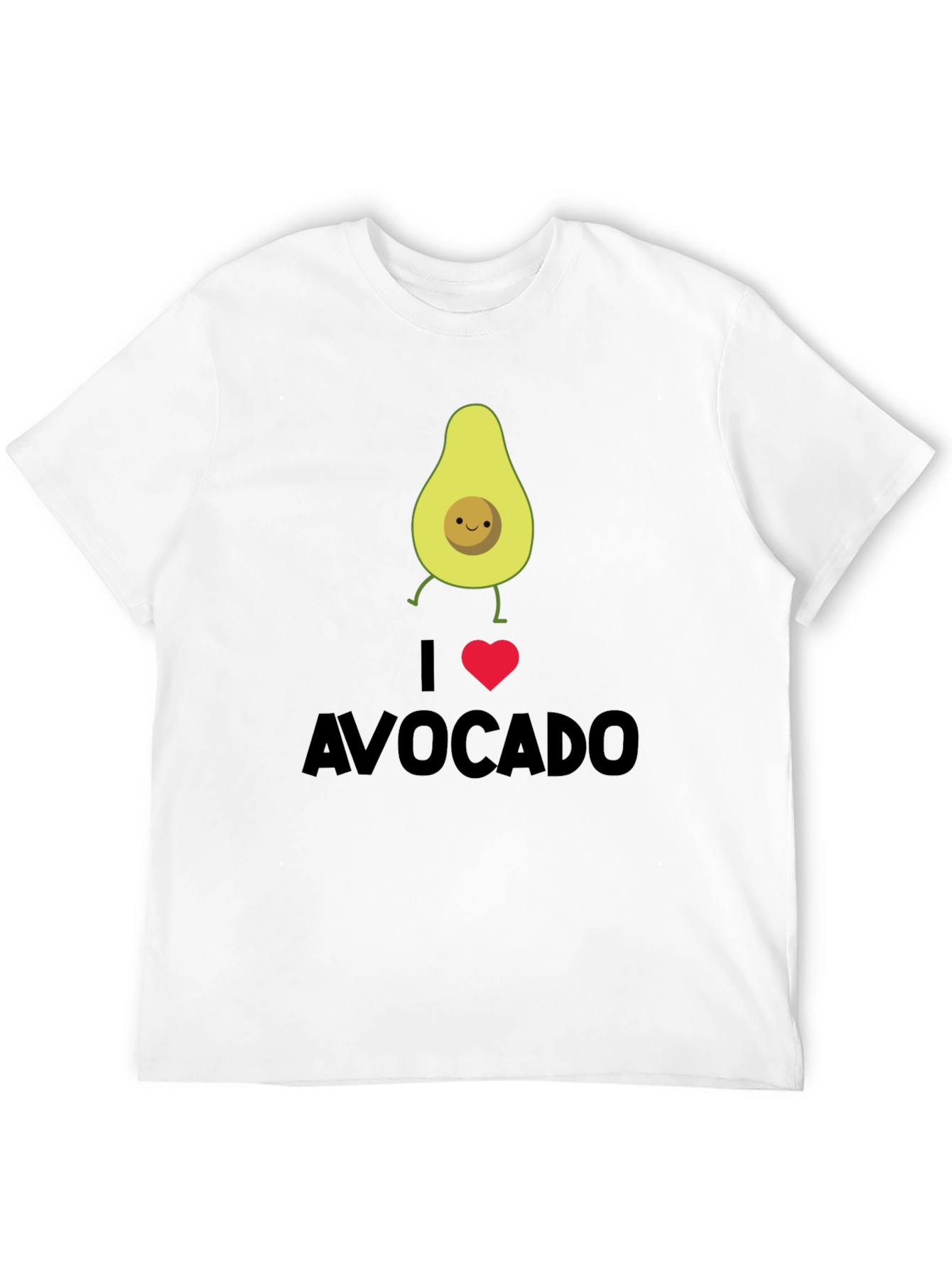 I Heart Avocado Black T-Shirt