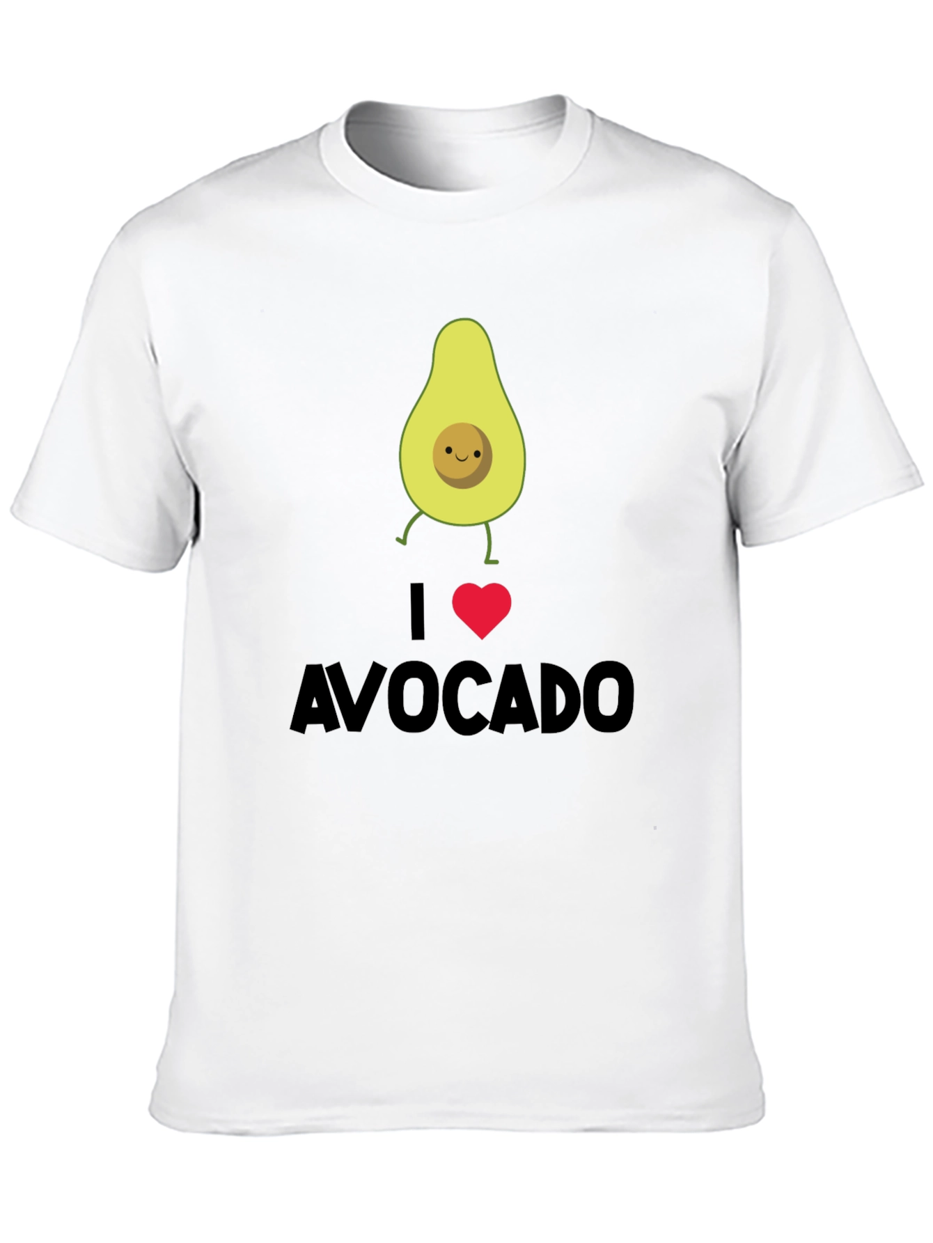I Heart Avocado Black T-Shirt