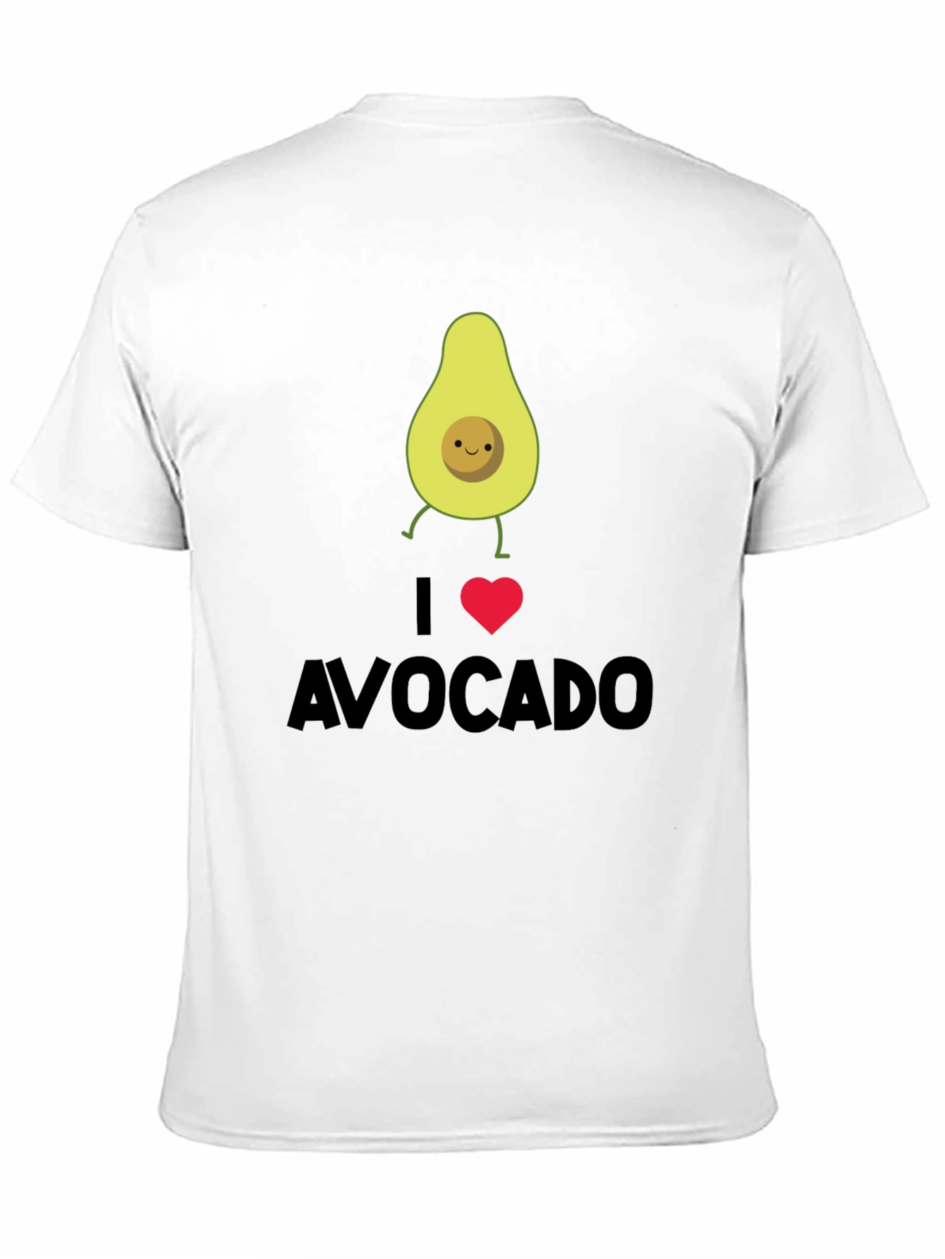 I Heart Avocado Black T-Shirt