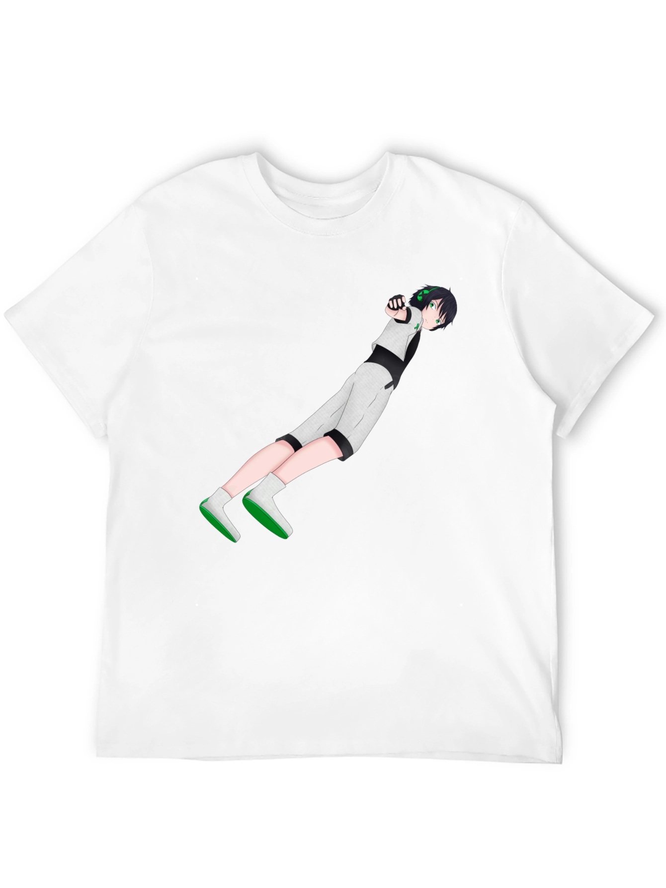 Anime Character Graphic Black T-Shirt