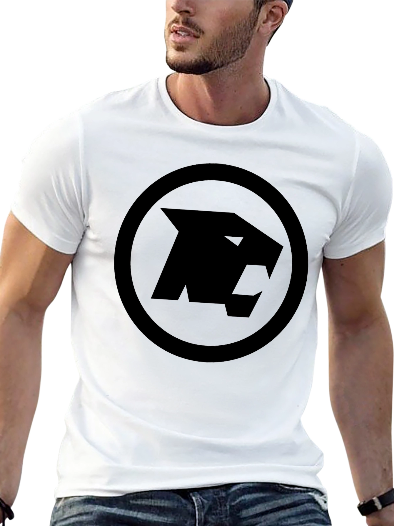 Mens Black T-Shirt - Panther Logo Tee