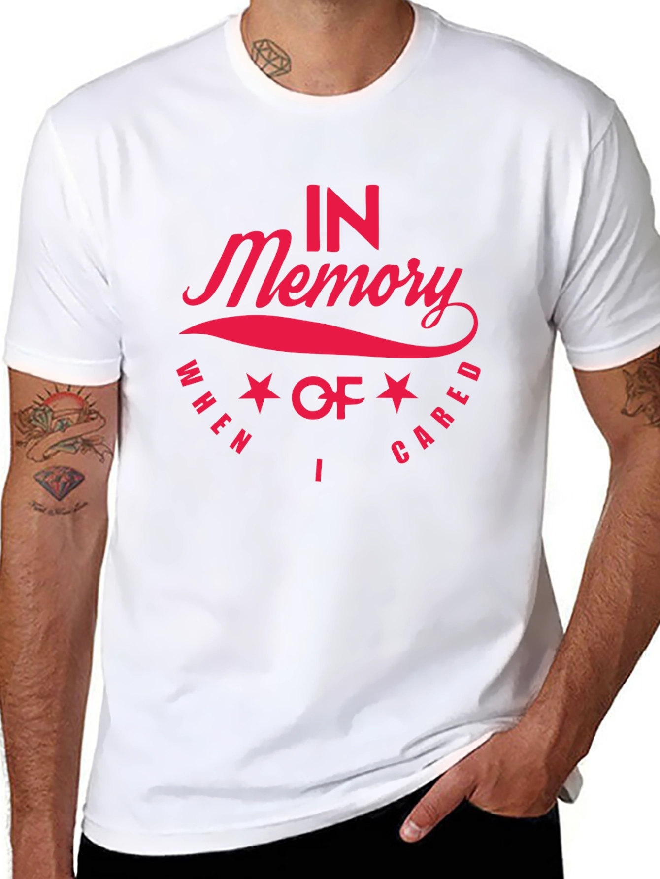 In Memory When I Cared Memorial T-Shirt