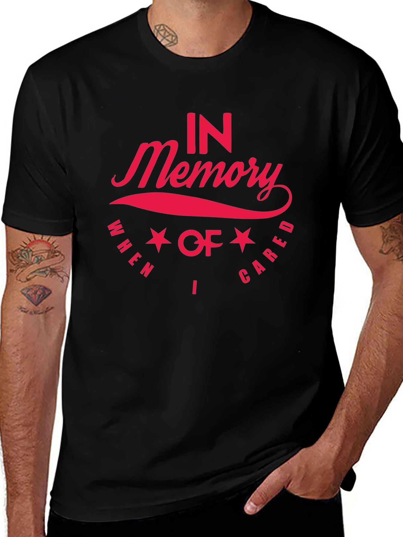 In Memory When I Cared Memorial T-Shirt
